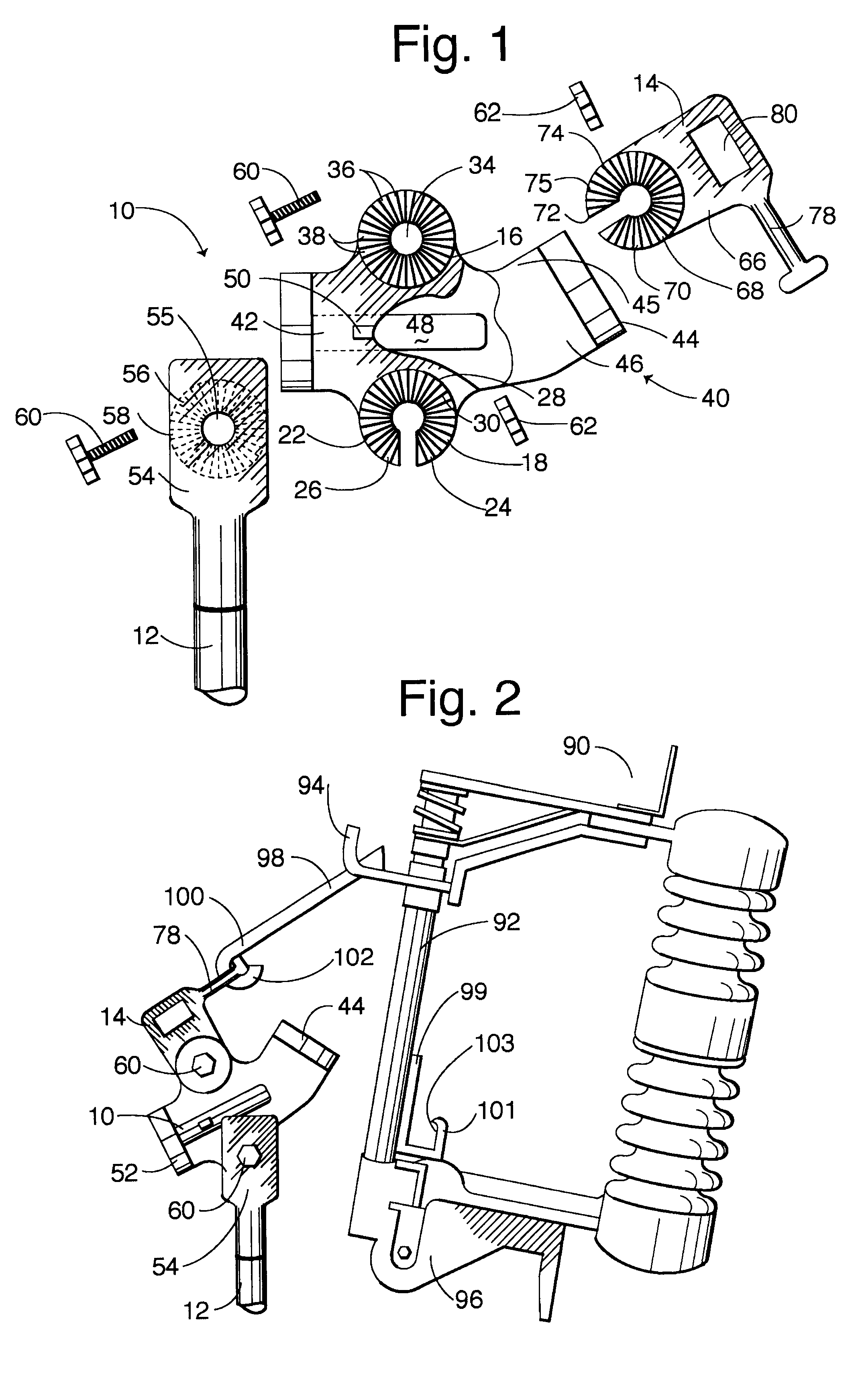 Method for operating remote electrical distribution equipment with transitional light-emitive member disposed intermediate an elongate member and a tool