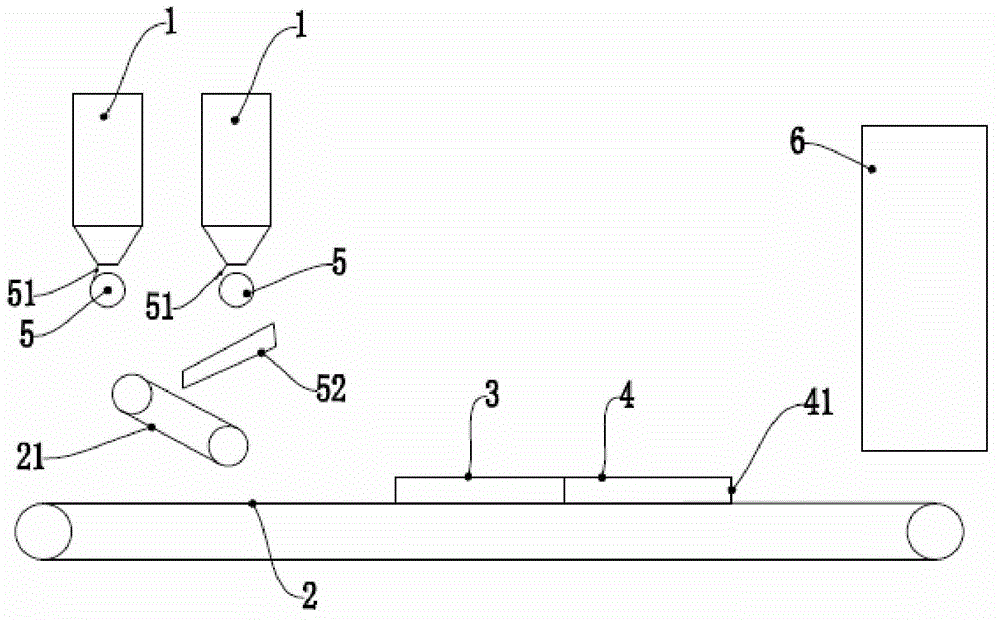 System and method for distributing ceramic tiles