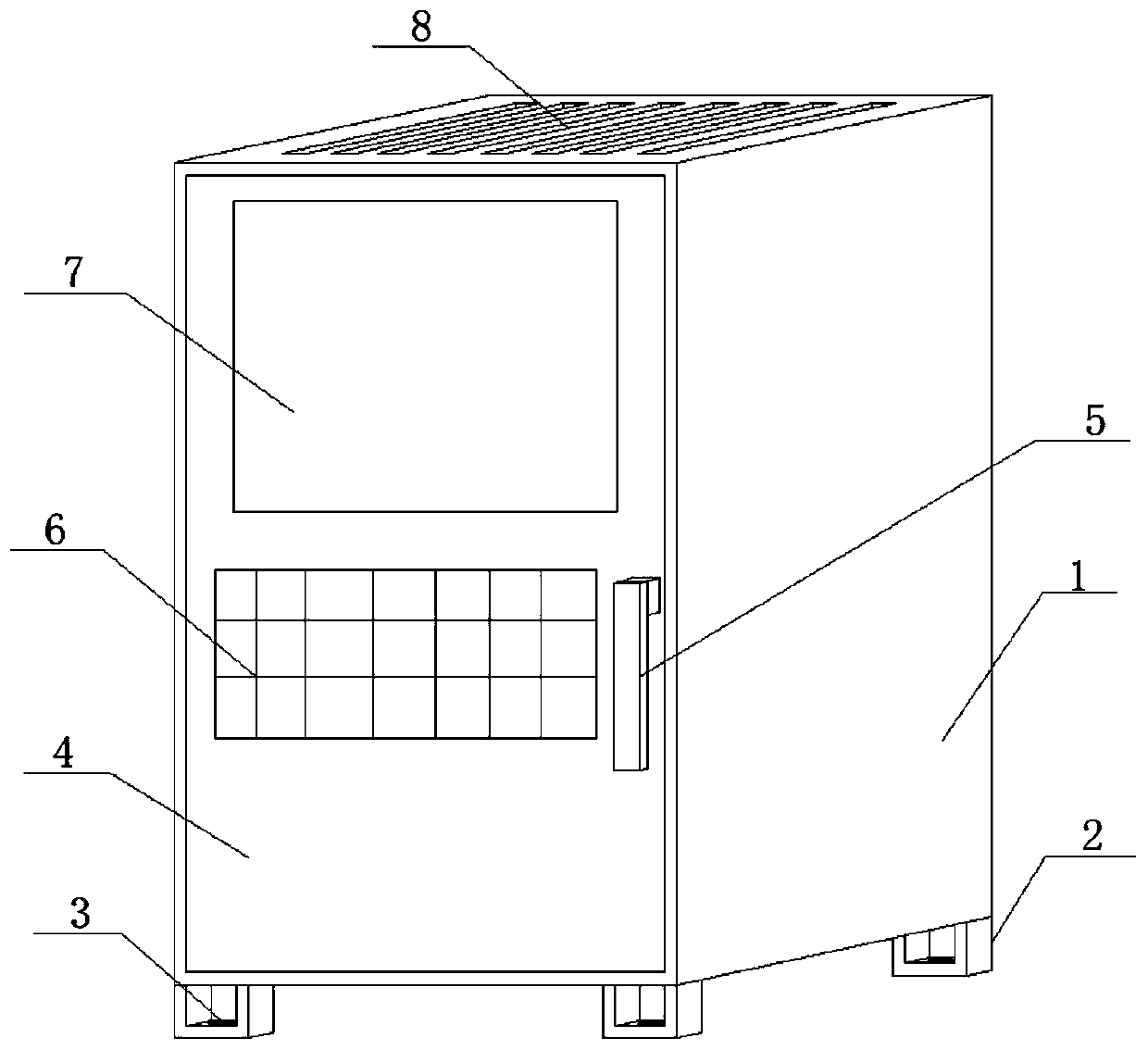 Automatic monitoring device for sewage treatment