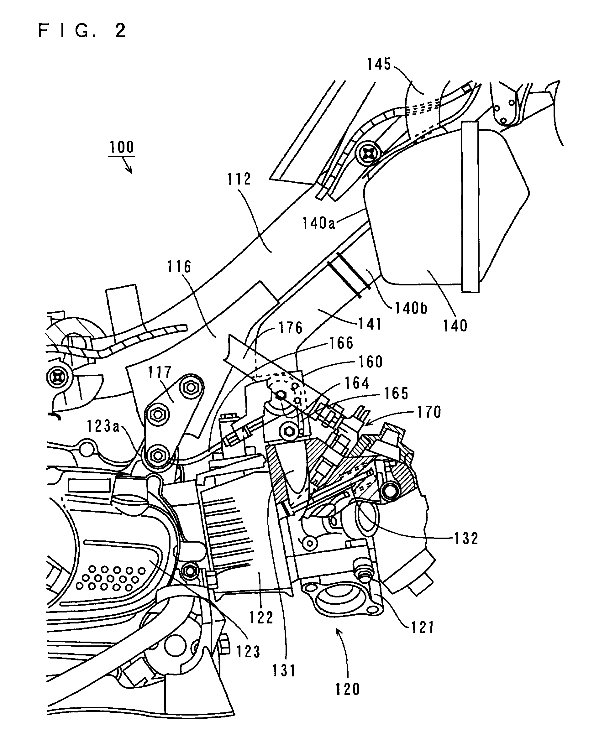 Saddle-straddling type motor vehicle