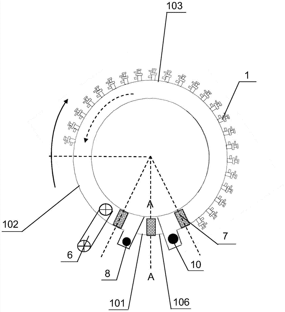 A coal-based direct reduction method and rotary hearth furnace with microwave fuel combined with heating