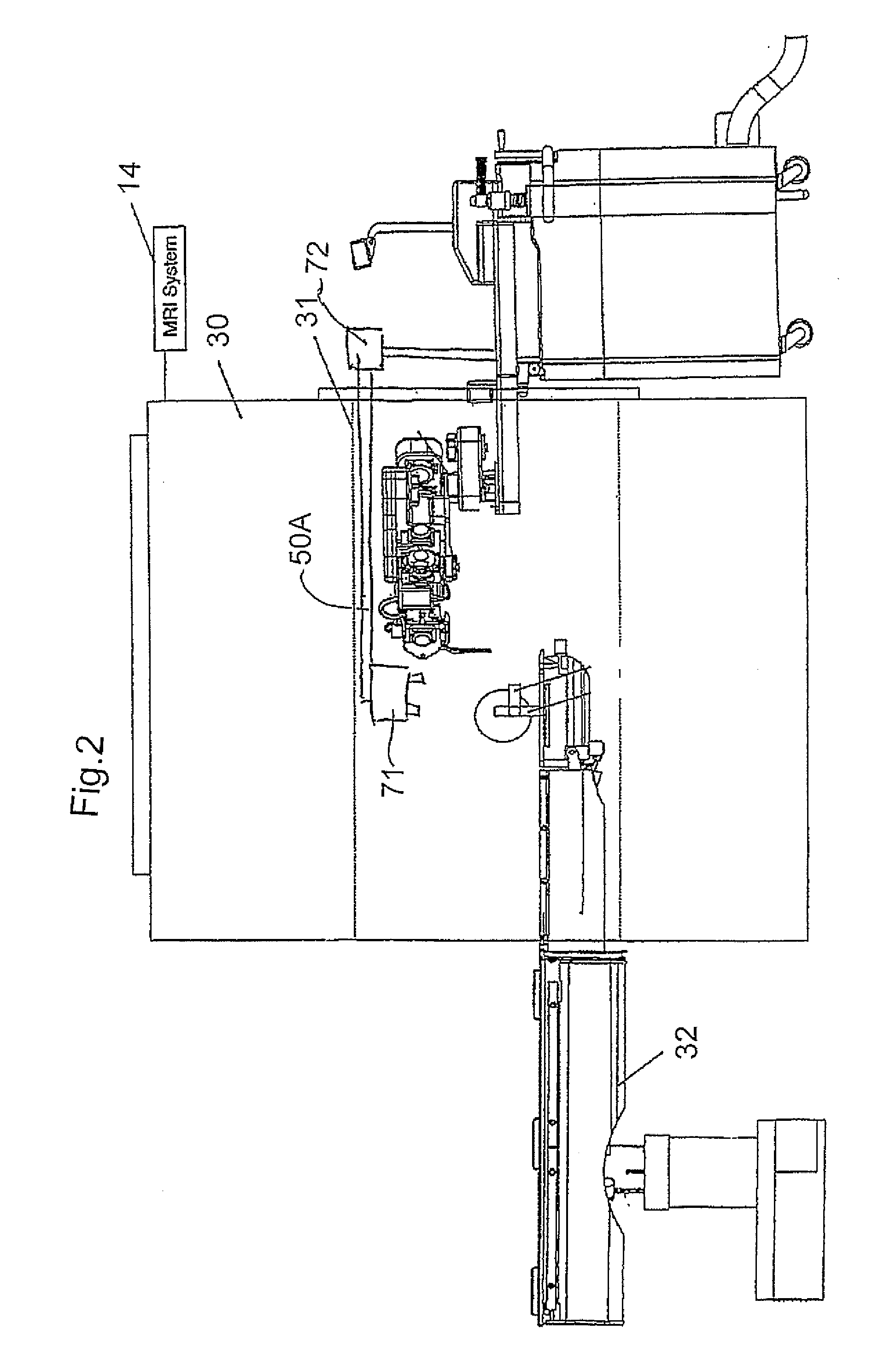 MR Compatible Fluorescence Viewing Device for use in the Bore of an MR Magnet