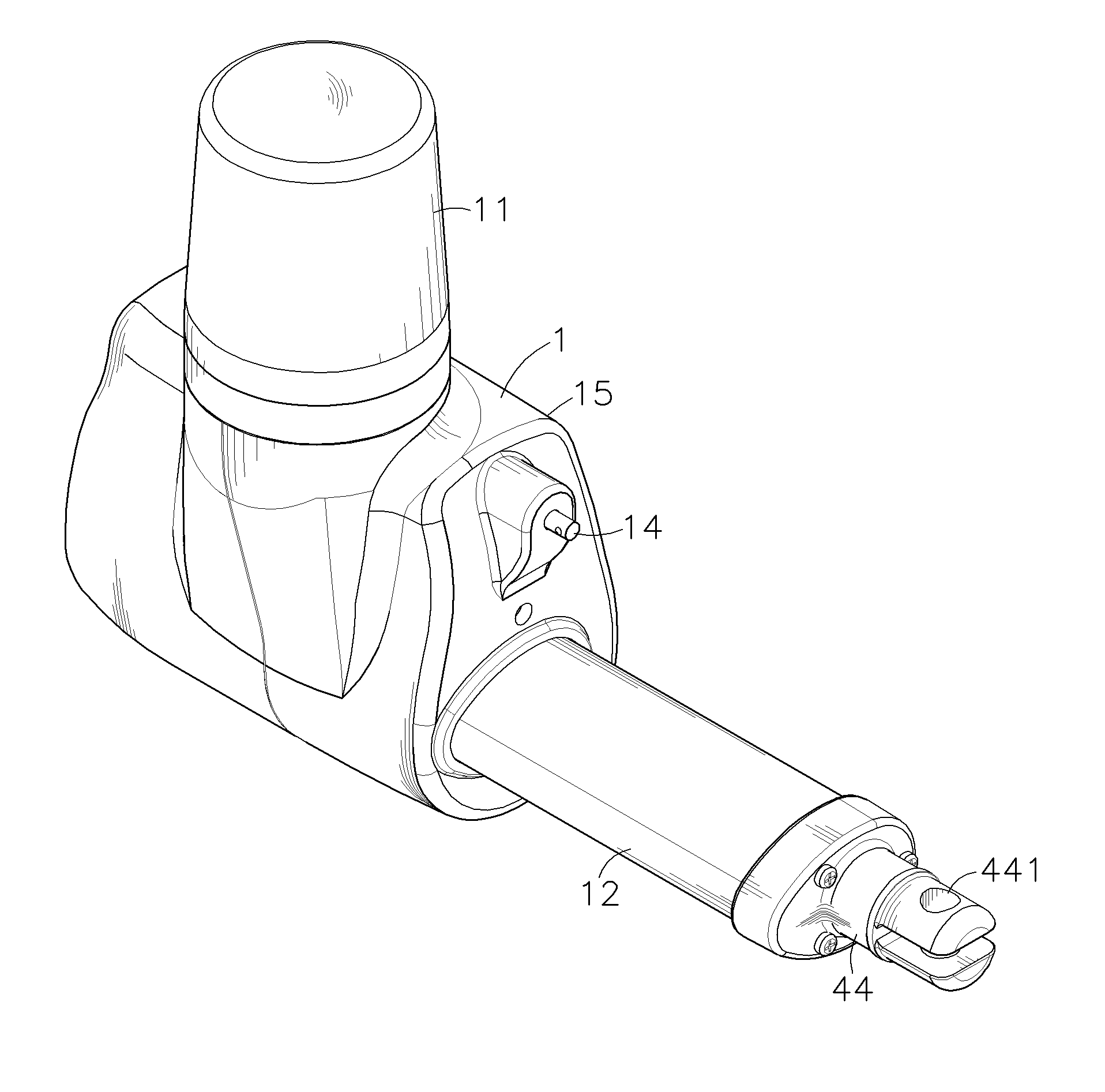 Actuator for lifting device