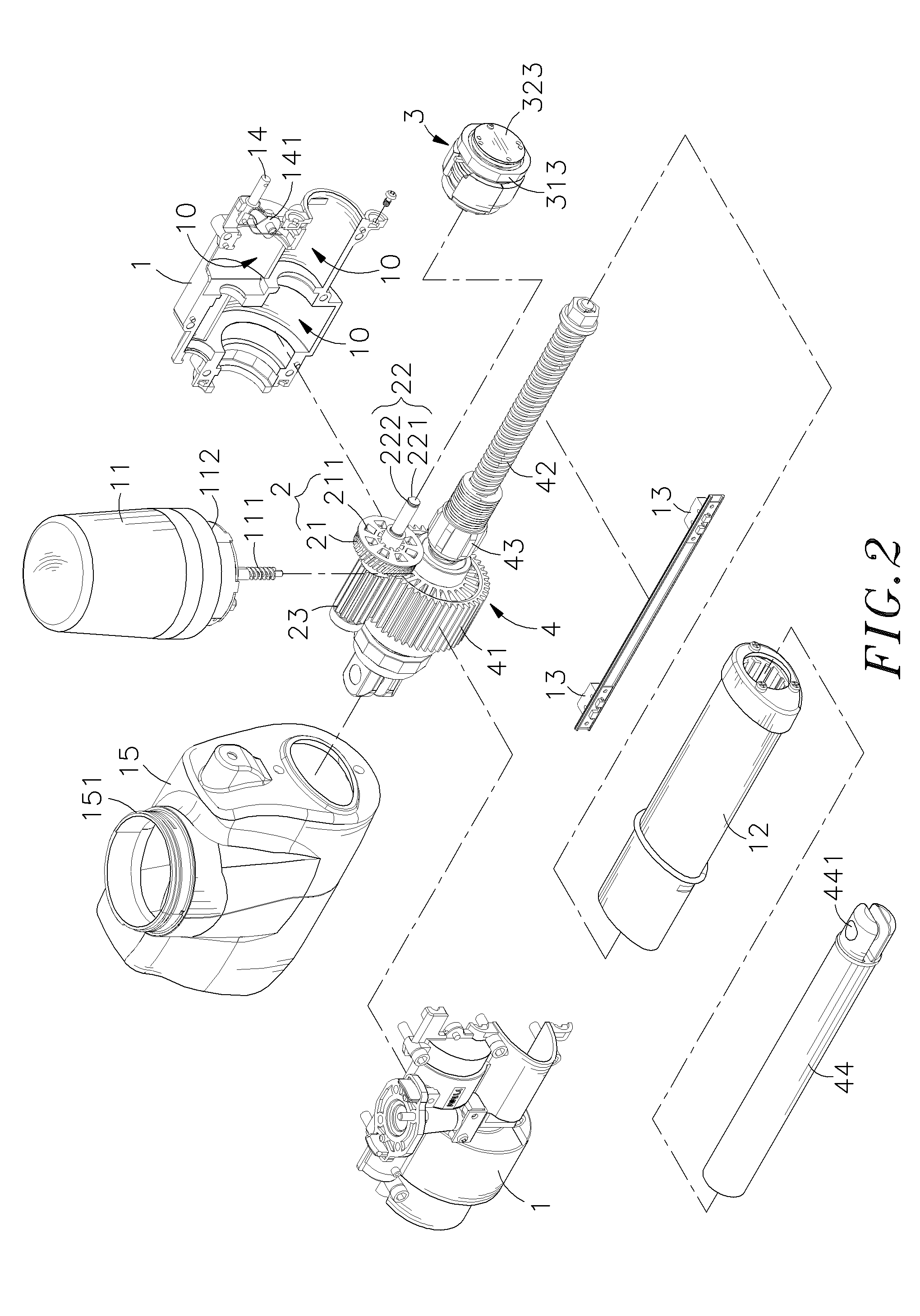 Actuator for lifting device