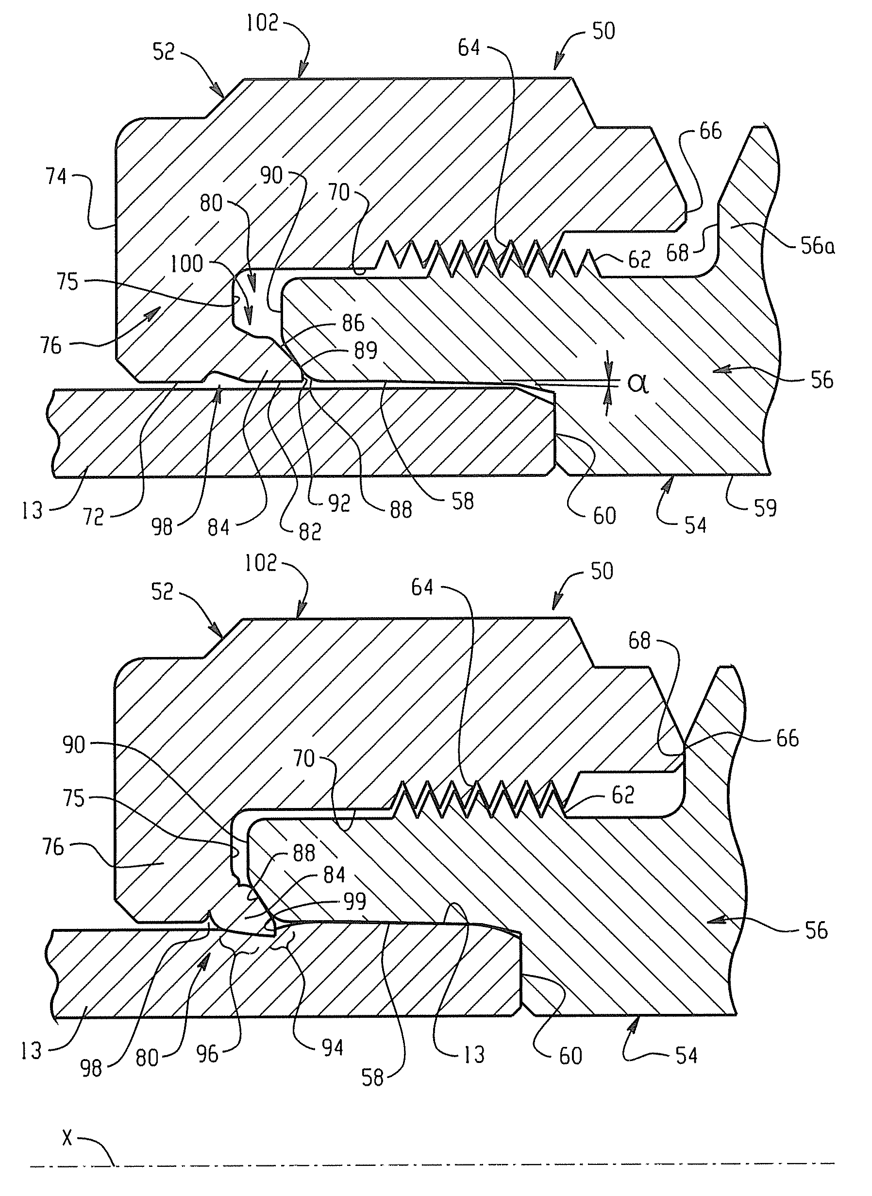 Tube fitting for stainless steel tubing