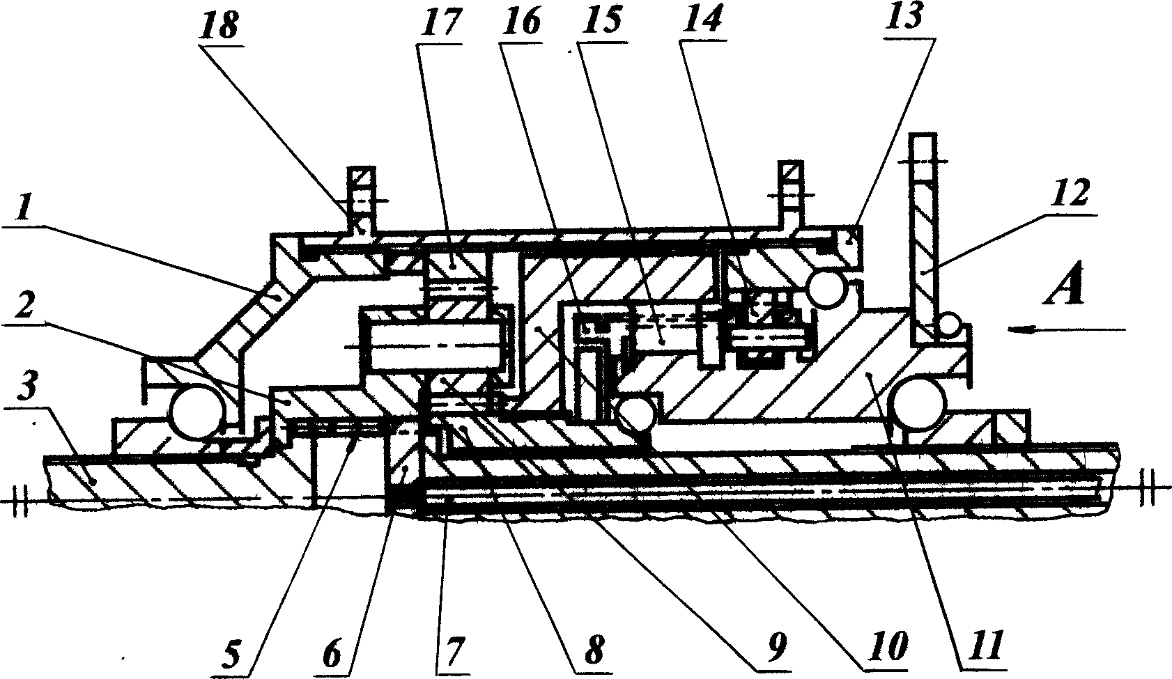 Two-way two-speed built in boost manpower vehicle stupid variable-speed shaft