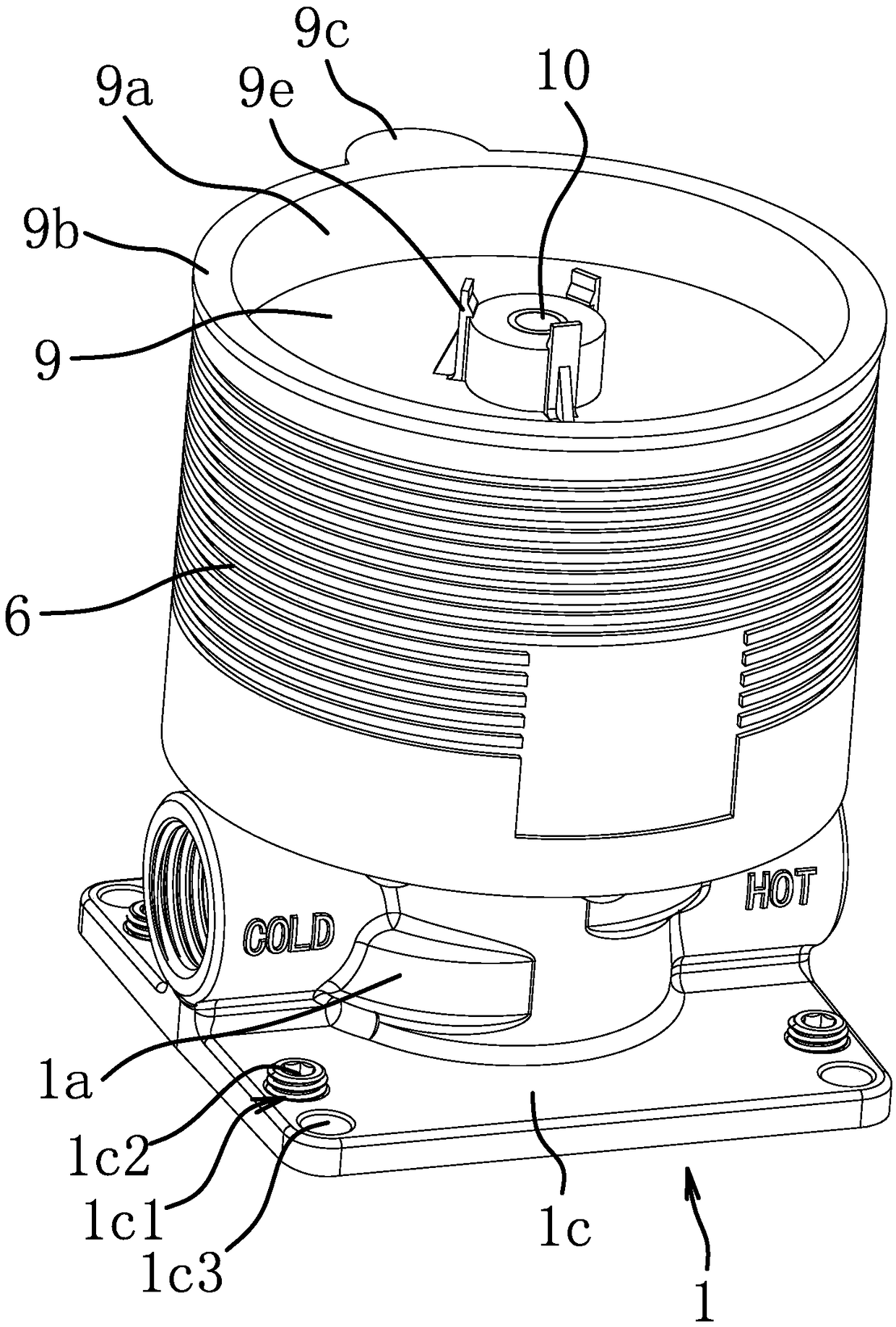 Faucet base