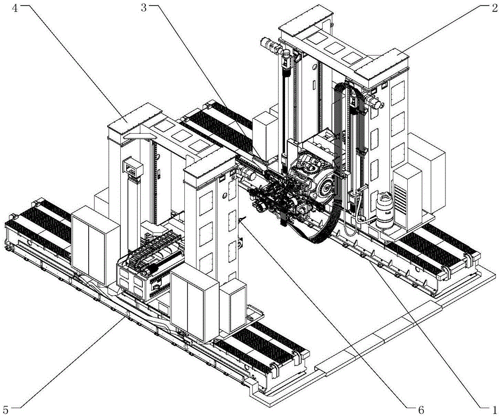 Movement parameter identification method of horizontal automatic drilling and riveting machine of aircraft panel