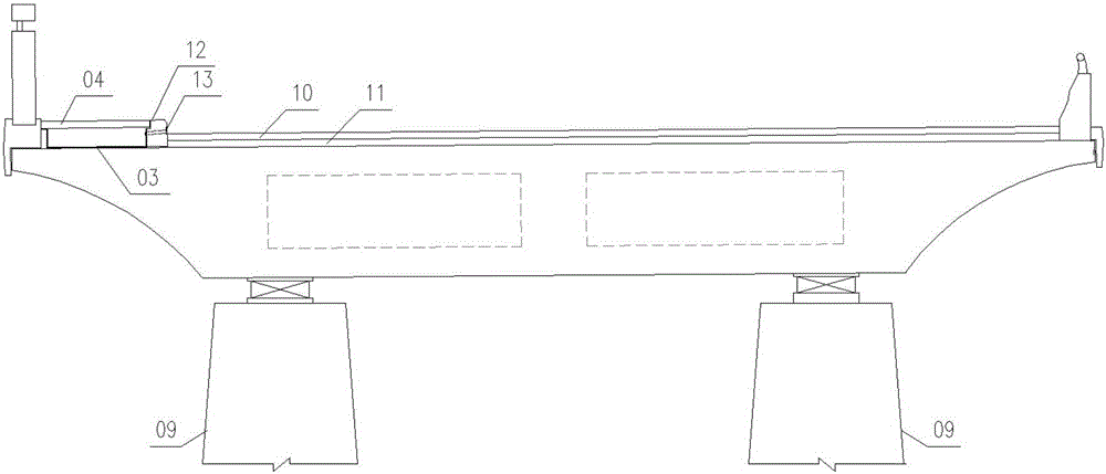 Bridge deck drainage supporting facility