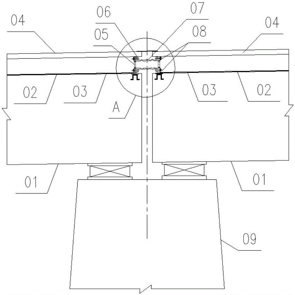 Bridge deck drainage supporting facility