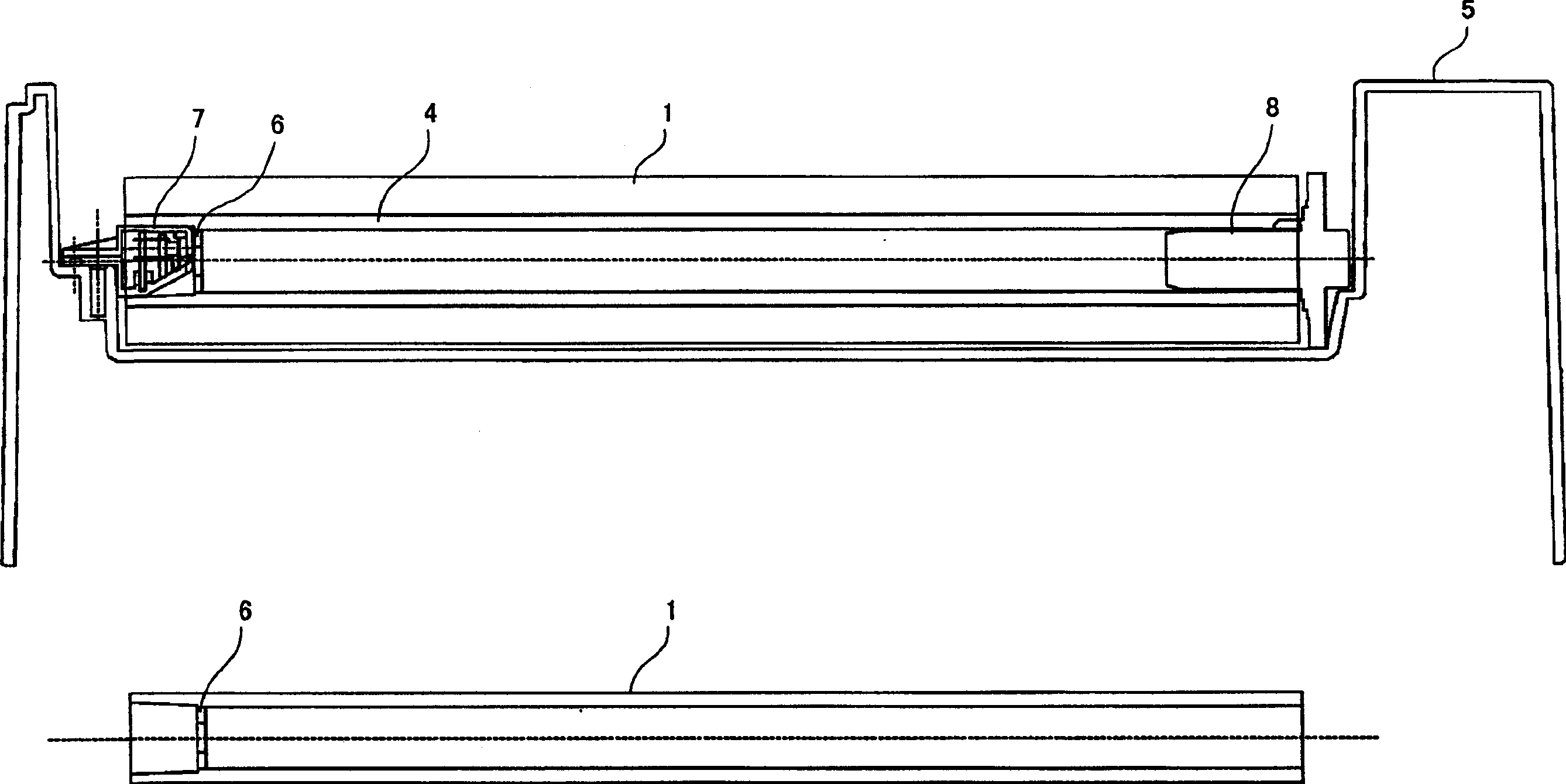 A ink ribbon unit with supporting device and image printing equipment