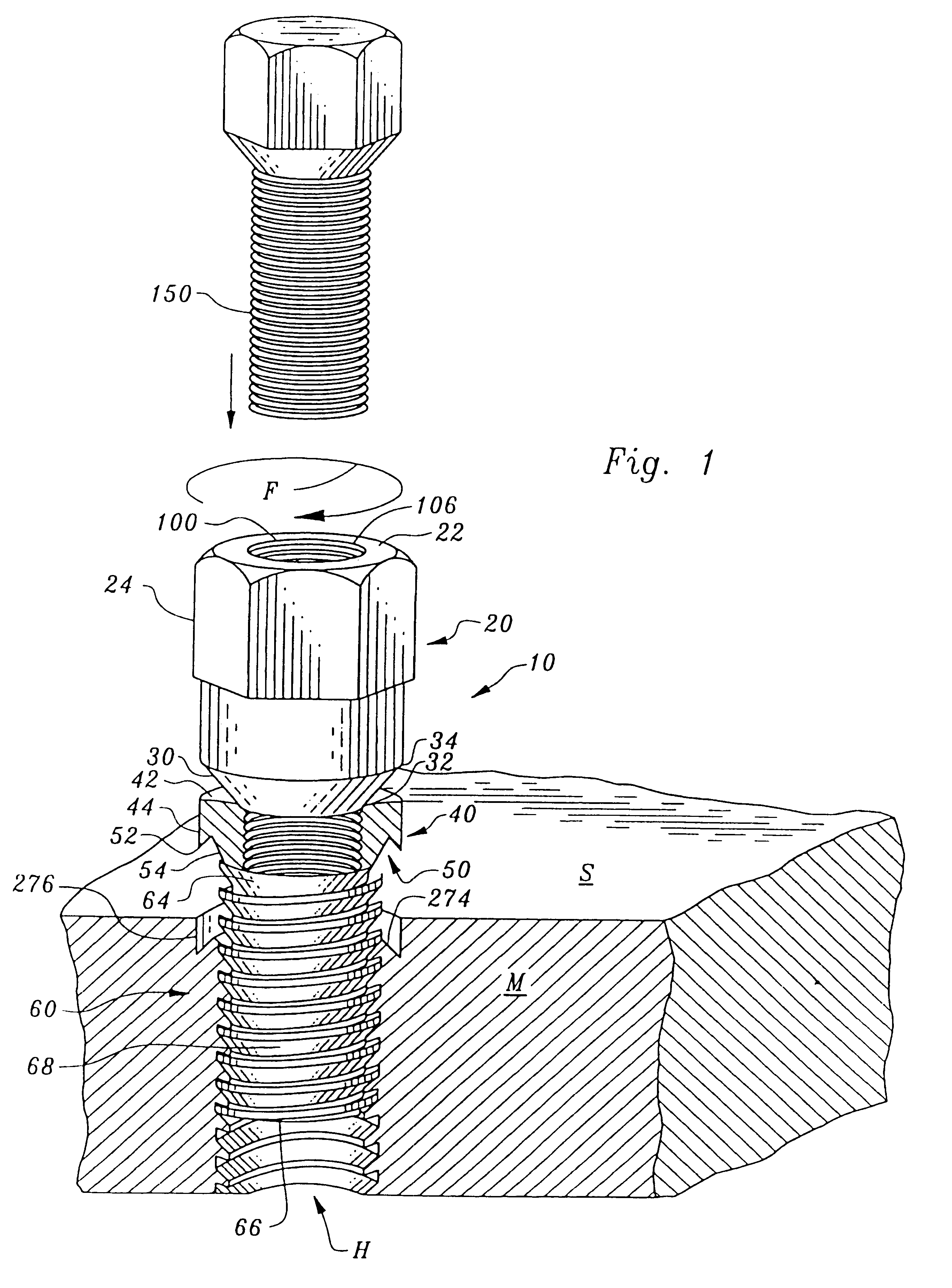 Insert retention mechanism