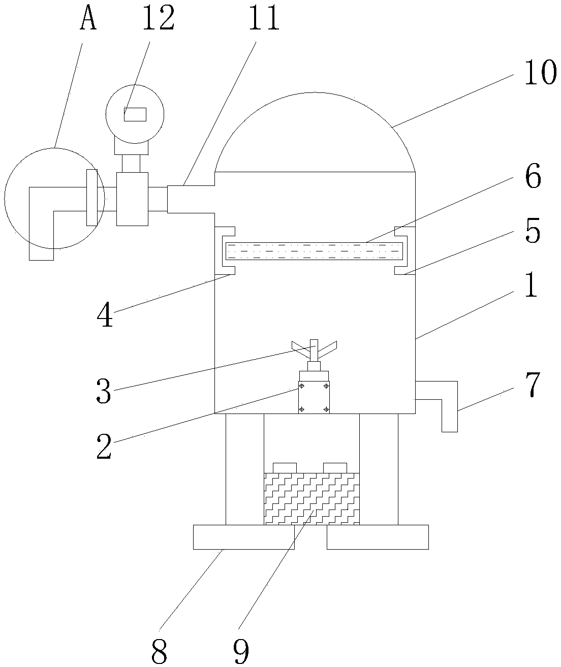 Metering storage tank capable of adjusting flow