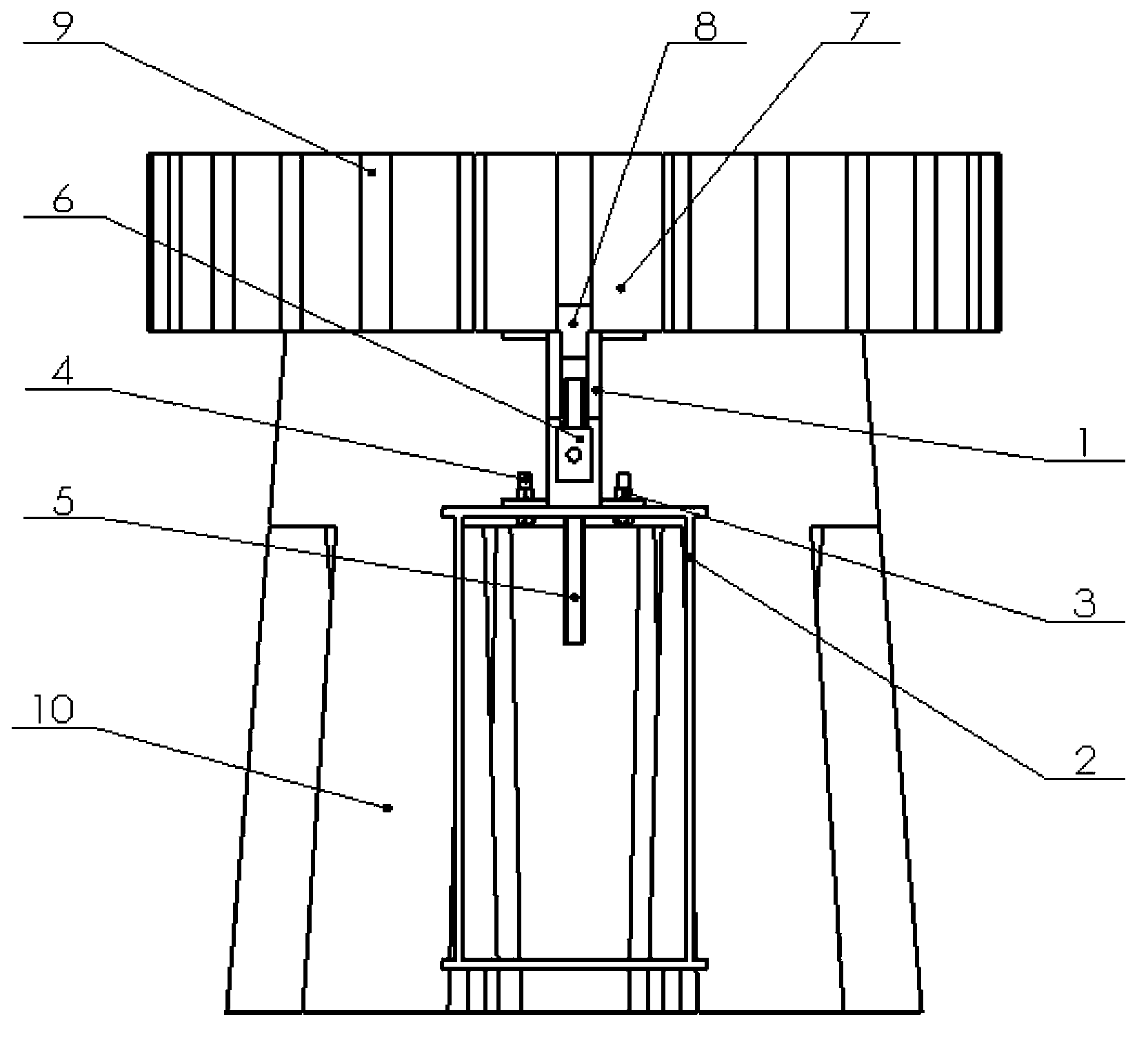 Permanent magnet assembly fixture for large permanent magnet direct-driven wind generator and assembly method of permanent magnet assembly fixture