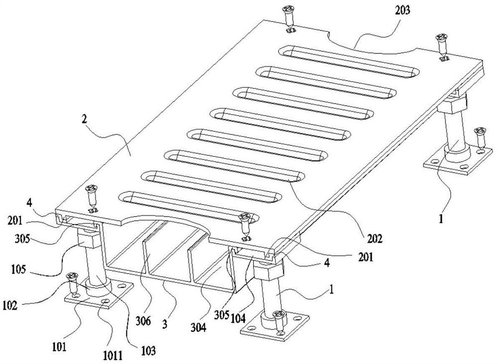 Assembly type ground trunking structure and installation method thereof