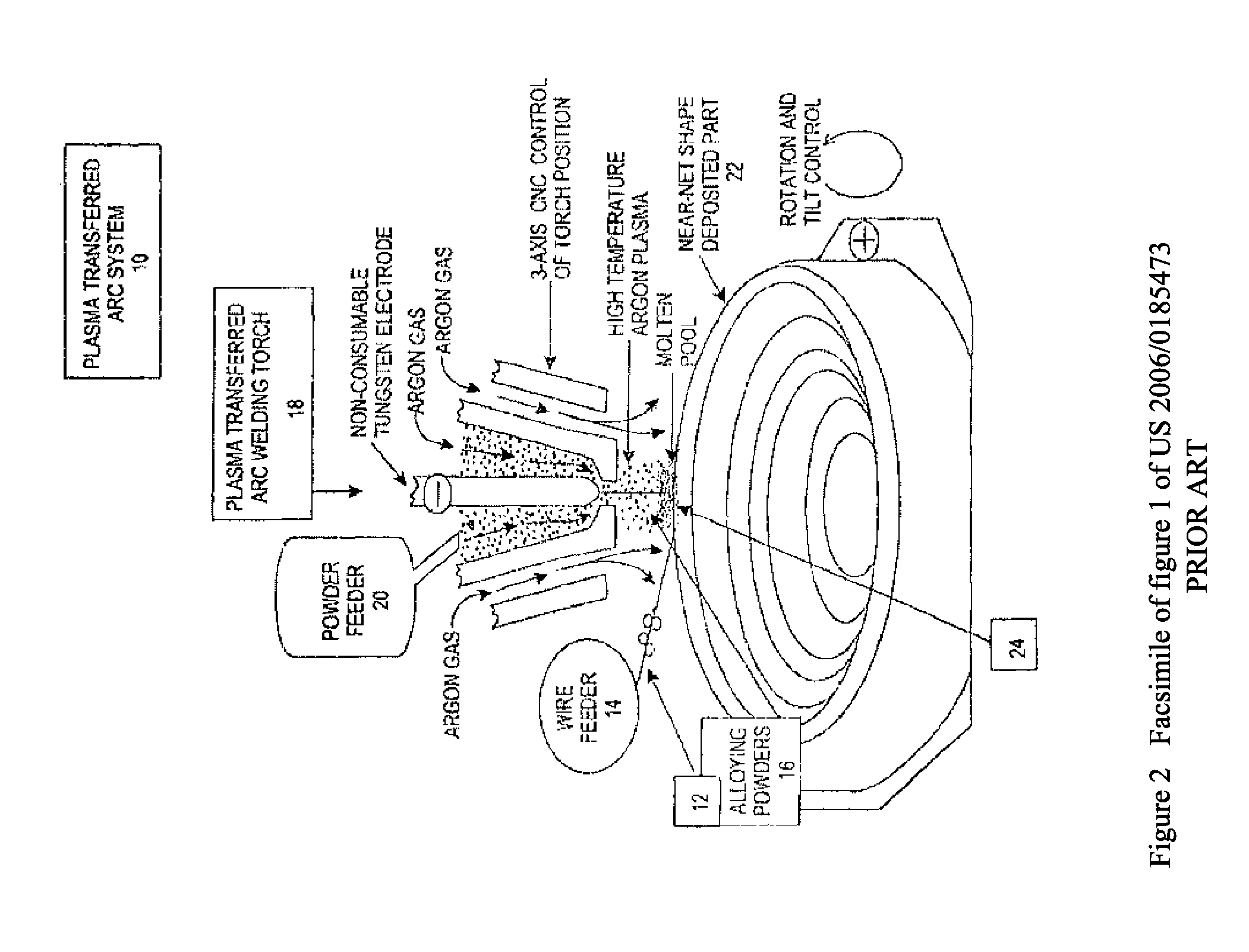 Method and arrangement for building metallic objects by solid freeform fabrication