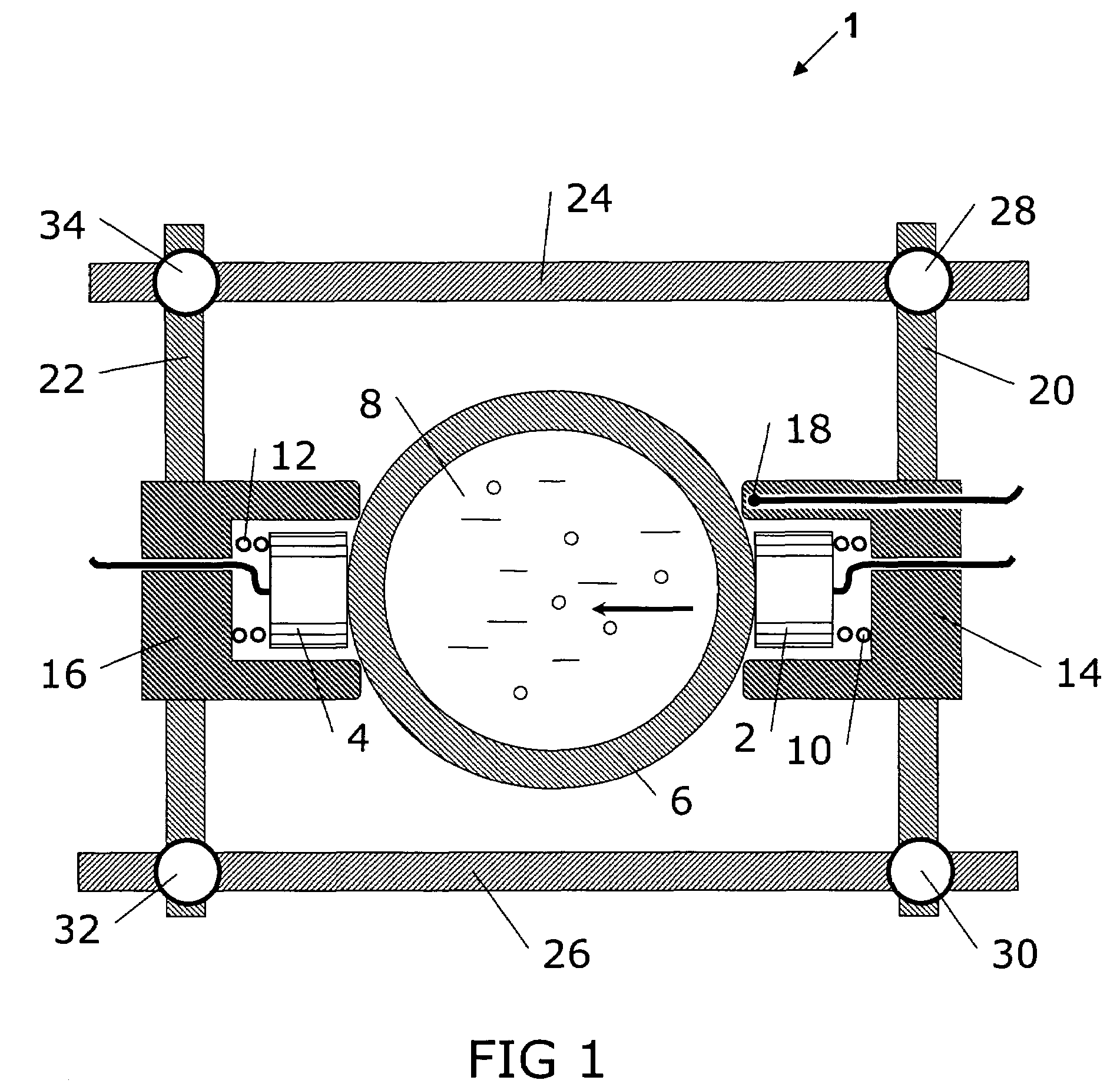 Ultrasonic monitor of material composition and particle size