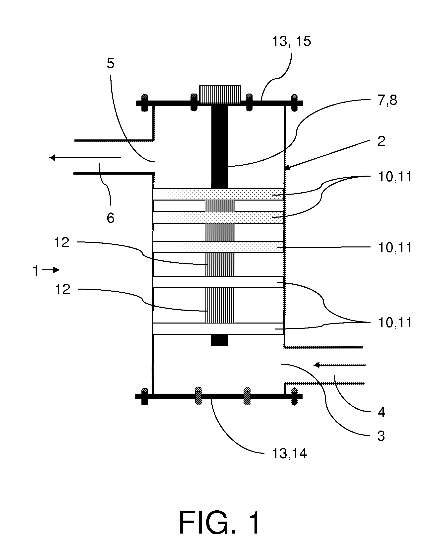 Hot-trap assembly for trapping unreacted gas by- products