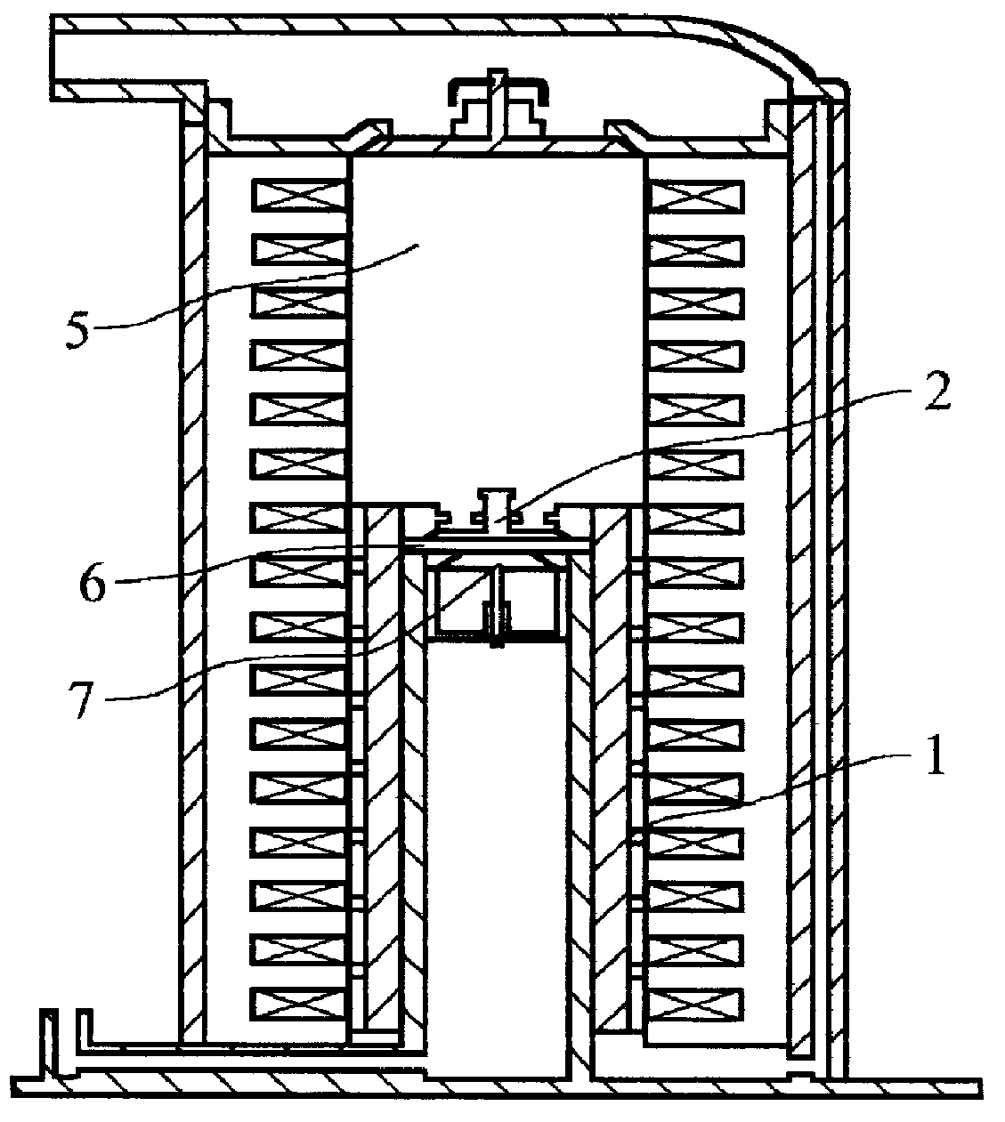 Linear compressor or pump with integral motor