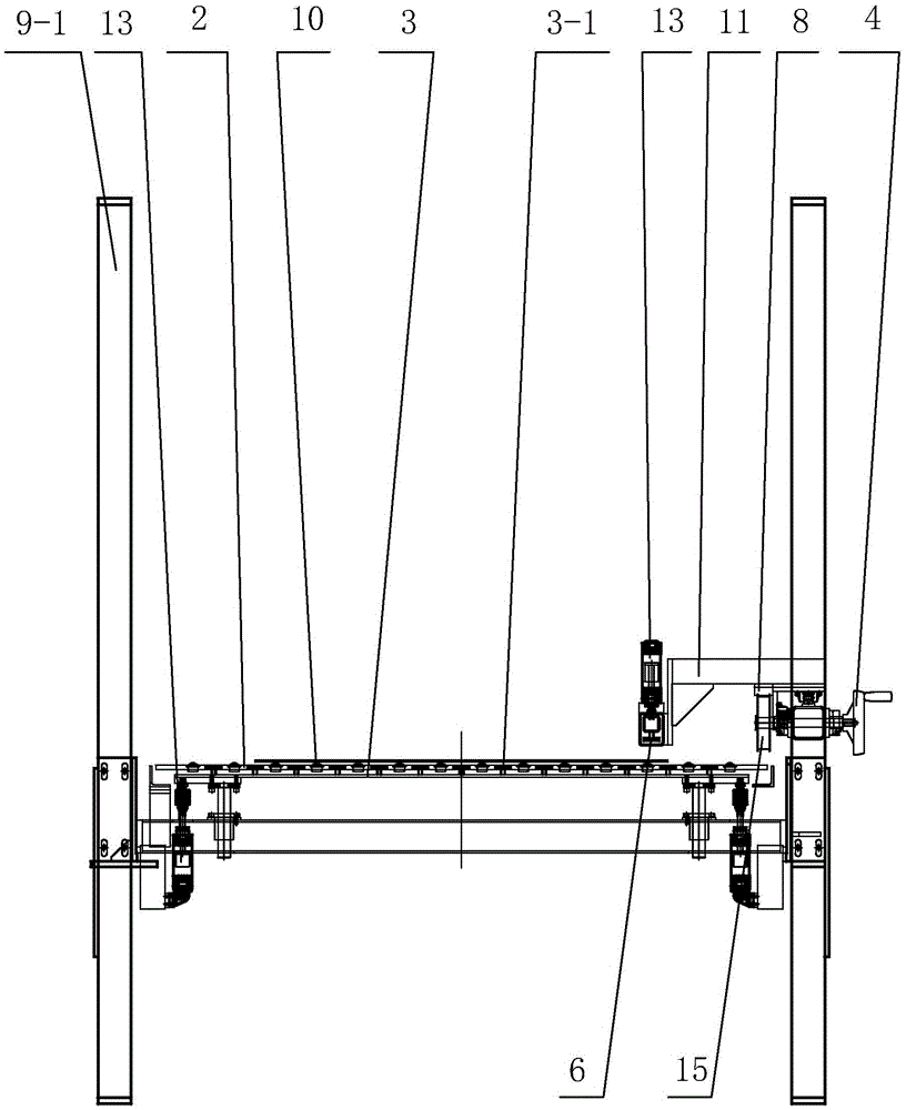 Unwinding and semi-automatic feeding and fabric transmitting device for wirecord fabric cutting machine