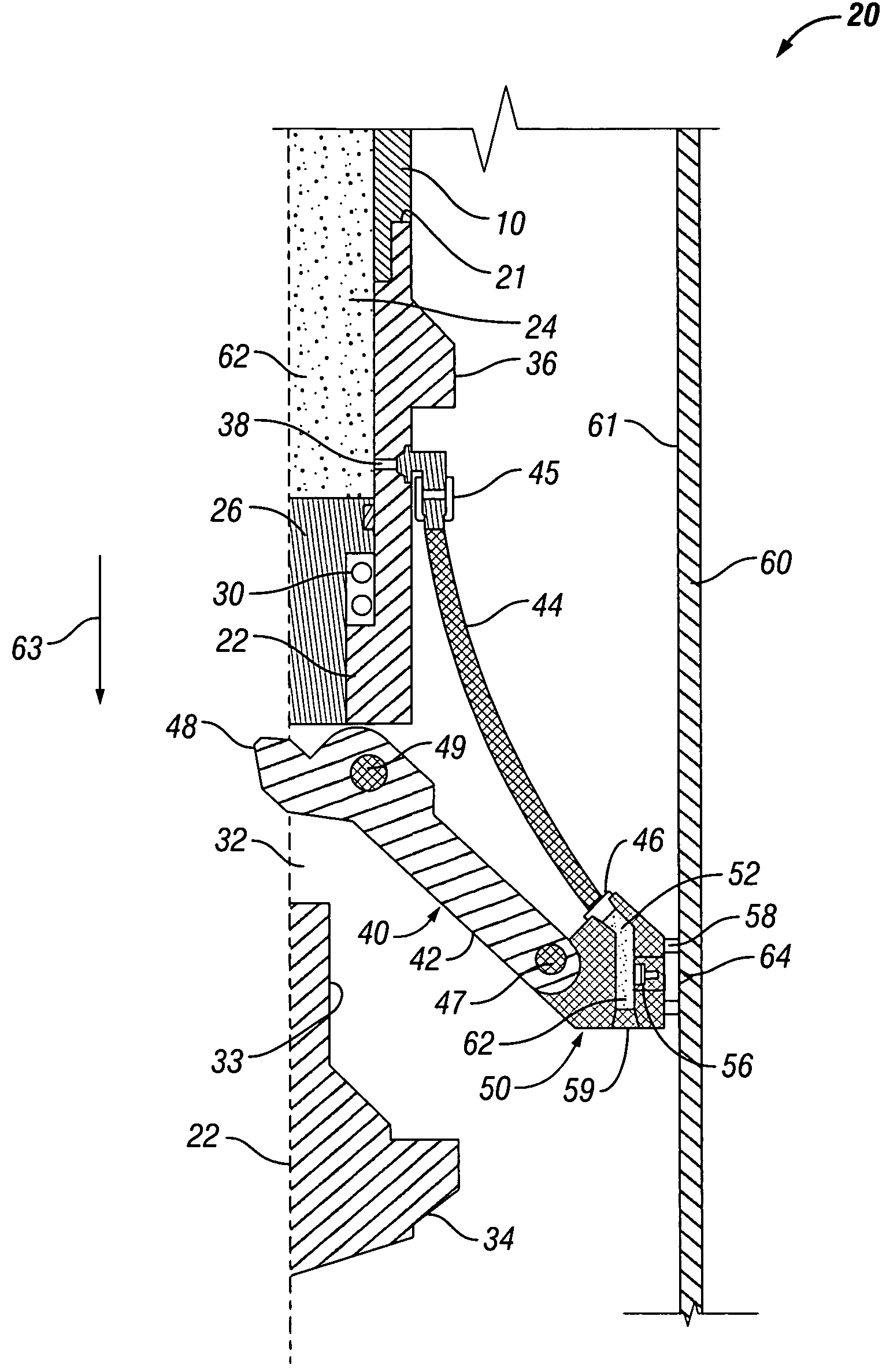 Radially expandable downhole fluid jet cutting tool