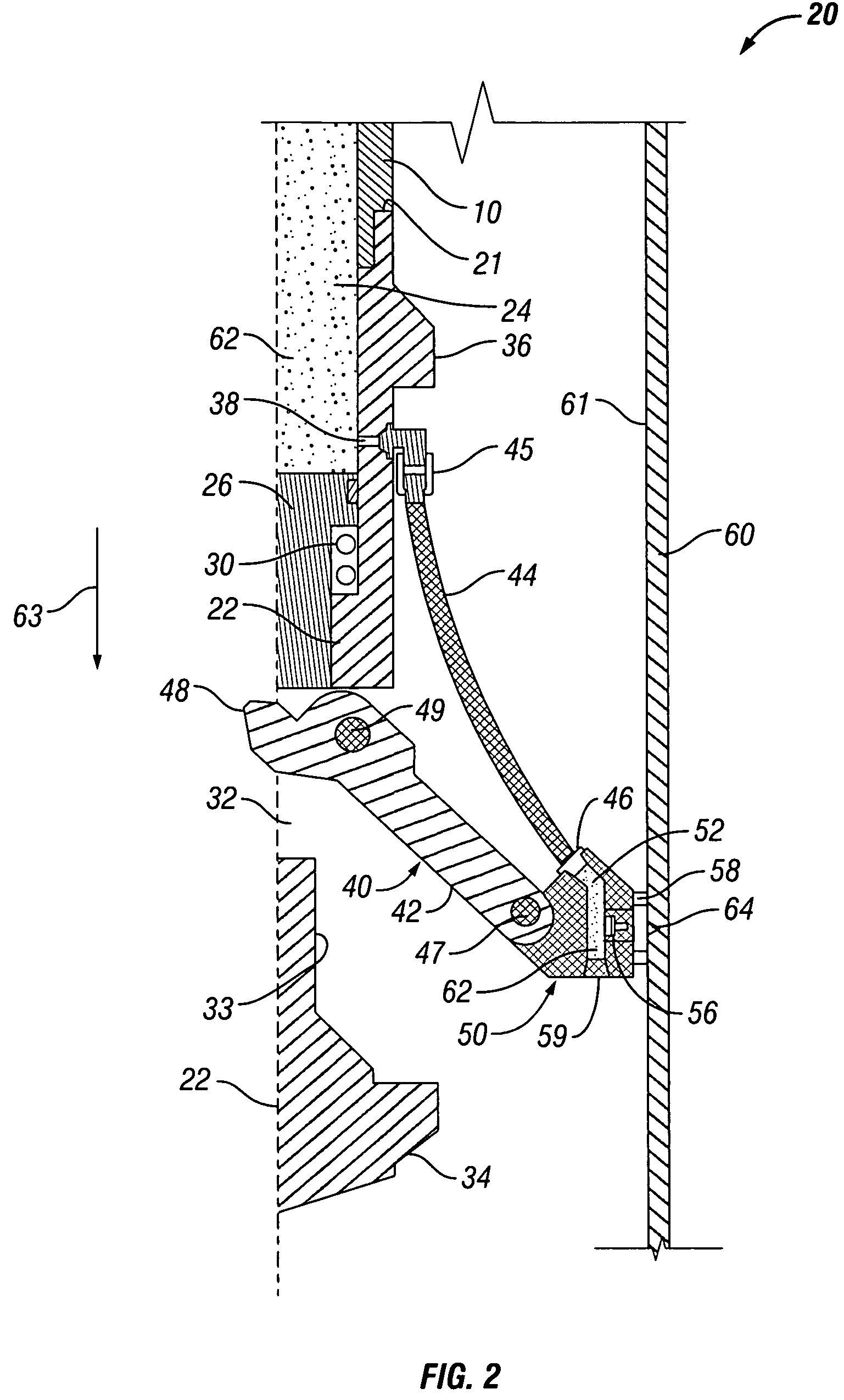 Radially expandable downhole fluid jet cutting tool