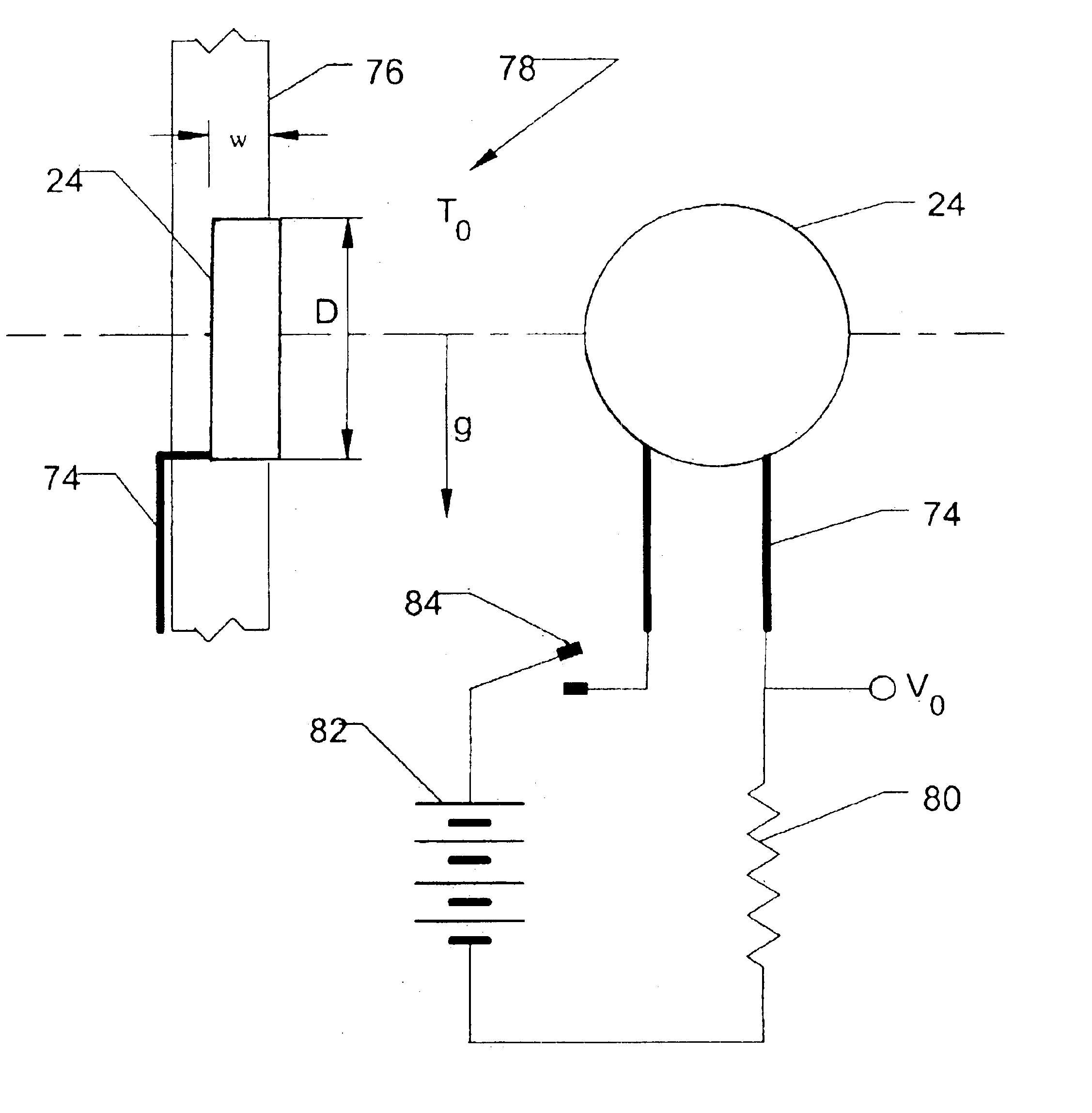 Monitoring system with thermal probe for detection of layers in stratified media