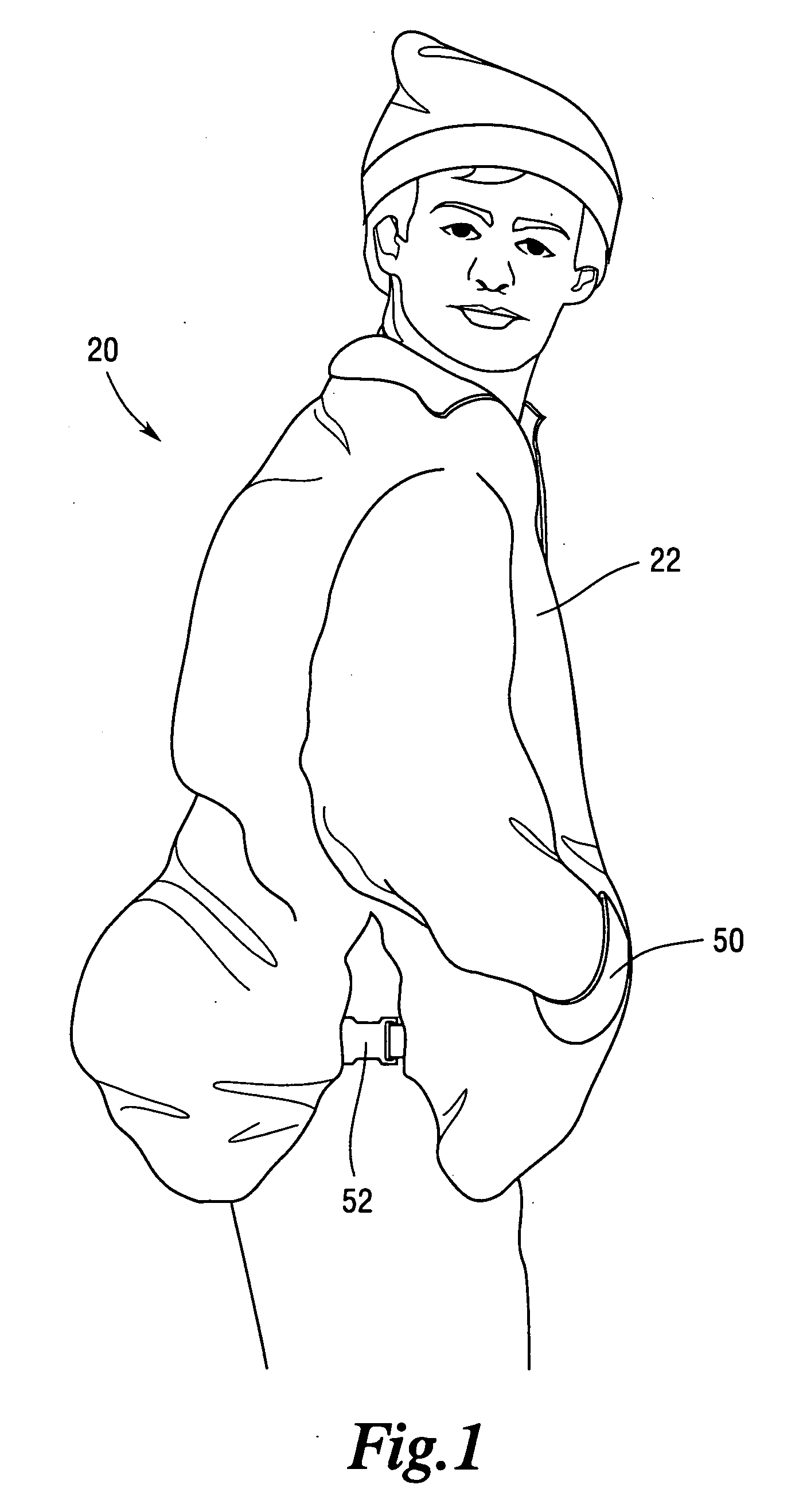 Convertible outerwear garment with thermal insulation