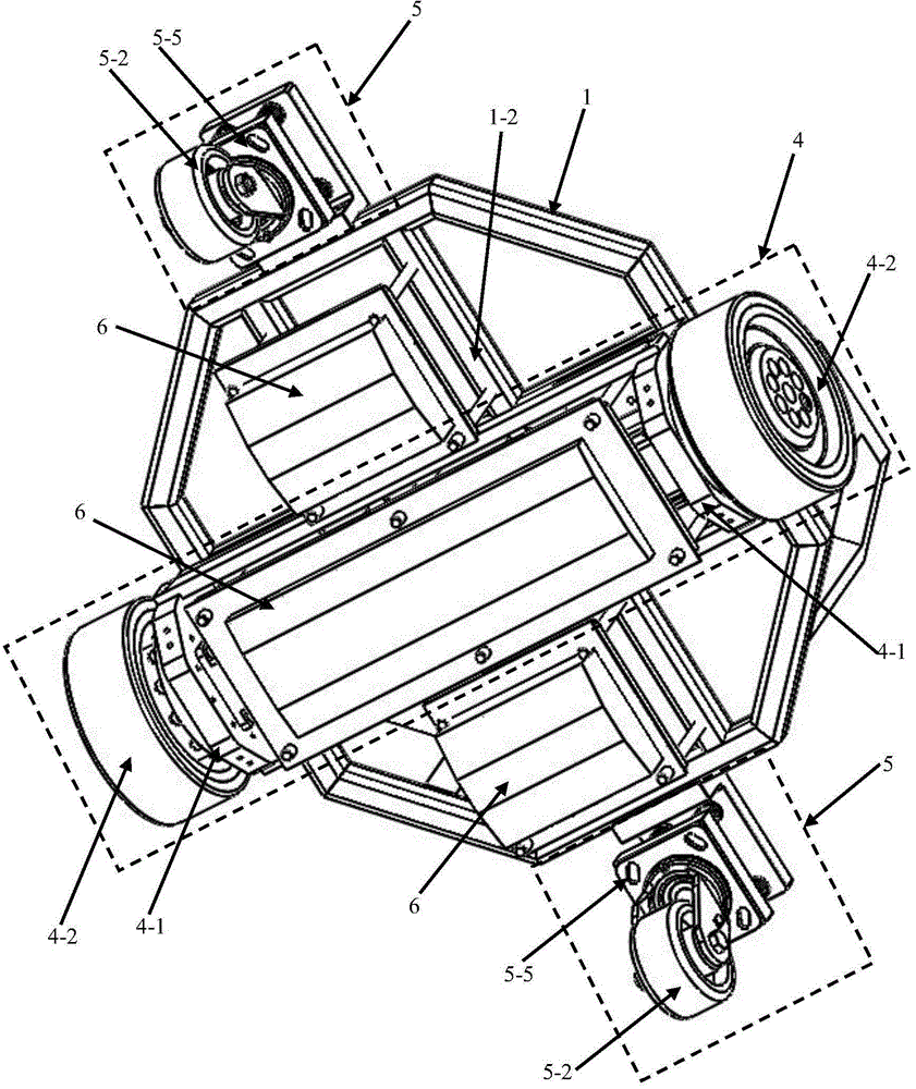 Curved surface self-adapting wall climbing robot with safety protection