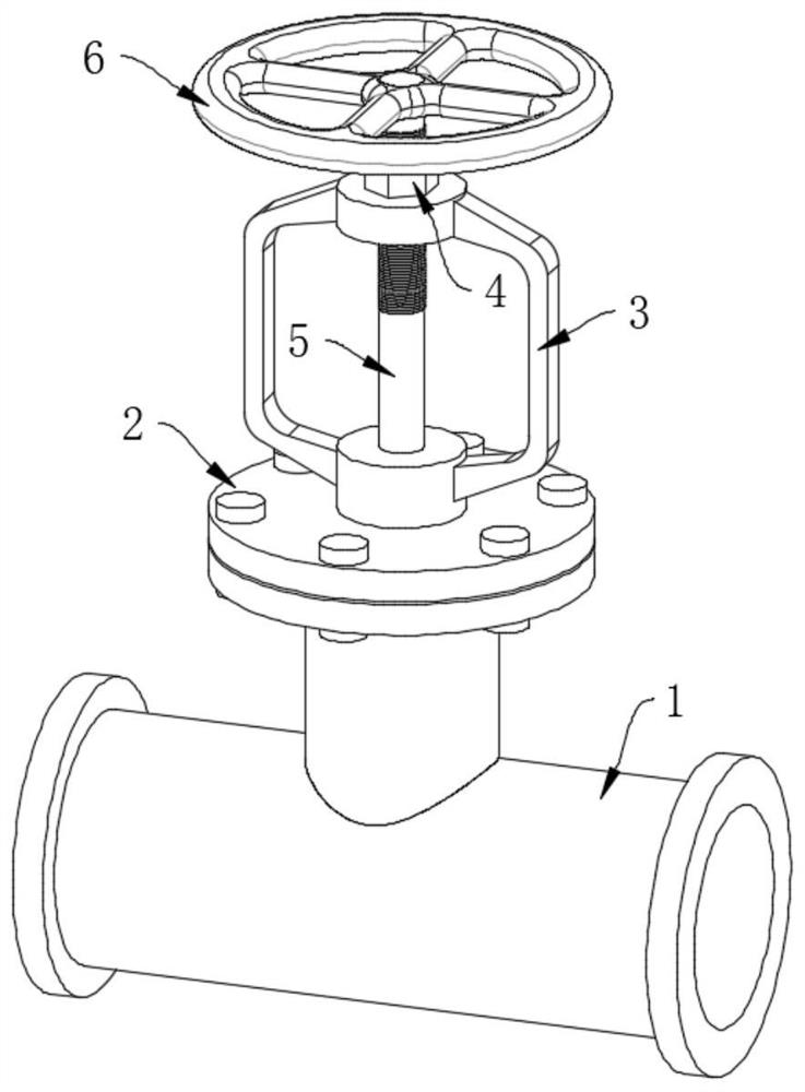 Petroleum pump valve with valve rod nut capable of being rapidly disassembled and assembled