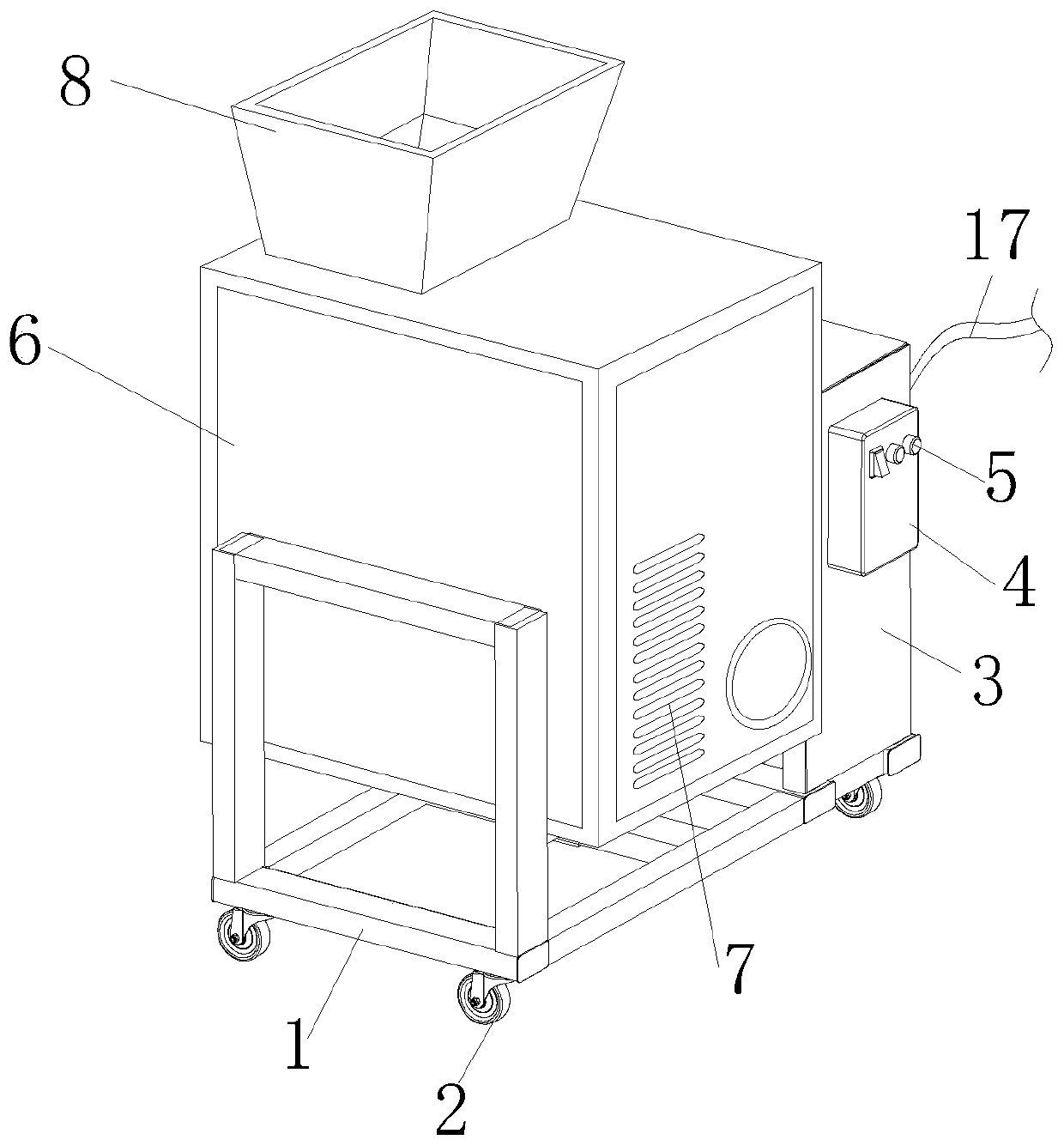 Powder grinding equipment for cosmetics