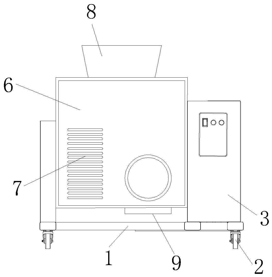 Powder grinding equipment for cosmetics