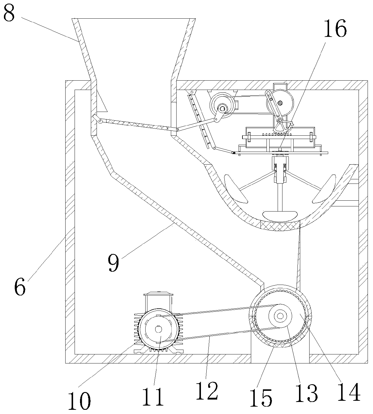 Powder grinding equipment for cosmetics