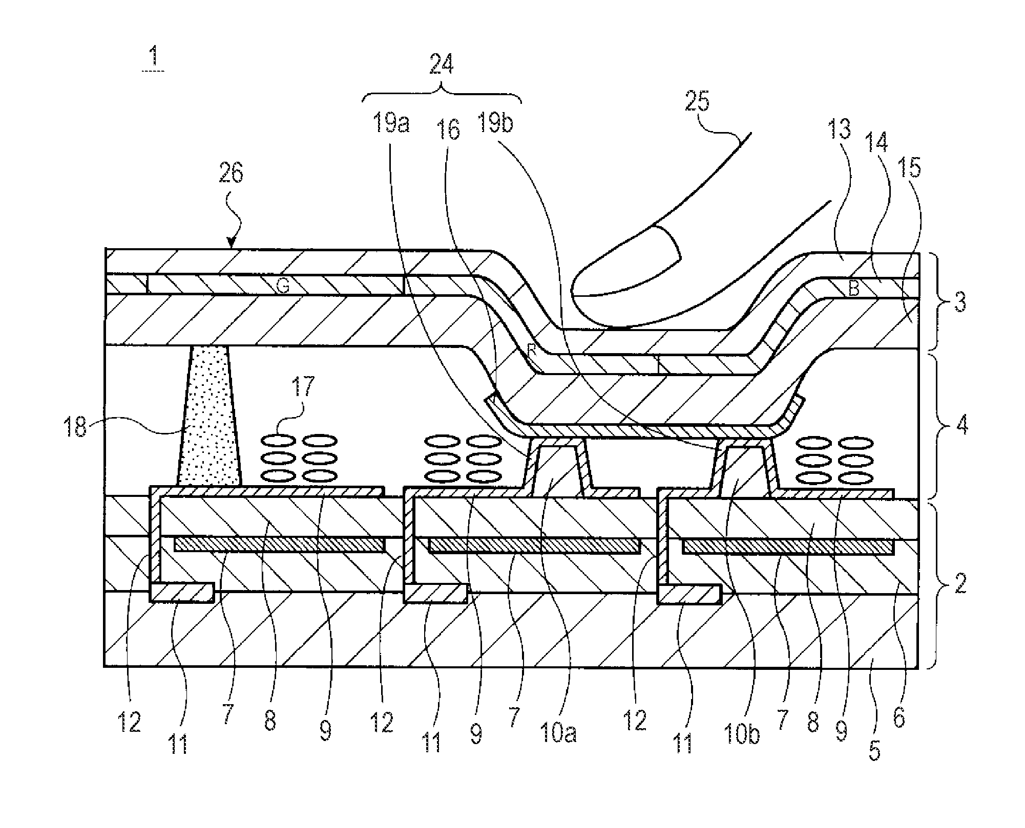 Information input device and information input/output device