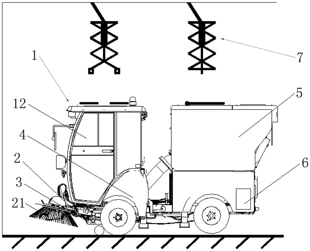 Hinged type cleaning robot and cleaning system thereof