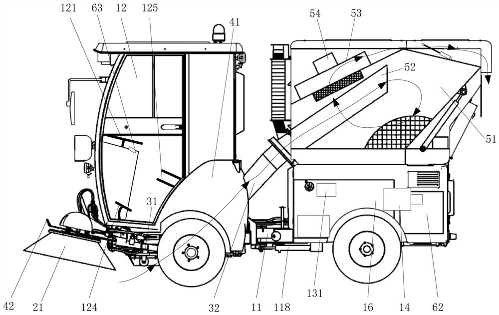 Hinged type cleaning robot and cleaning system thereof