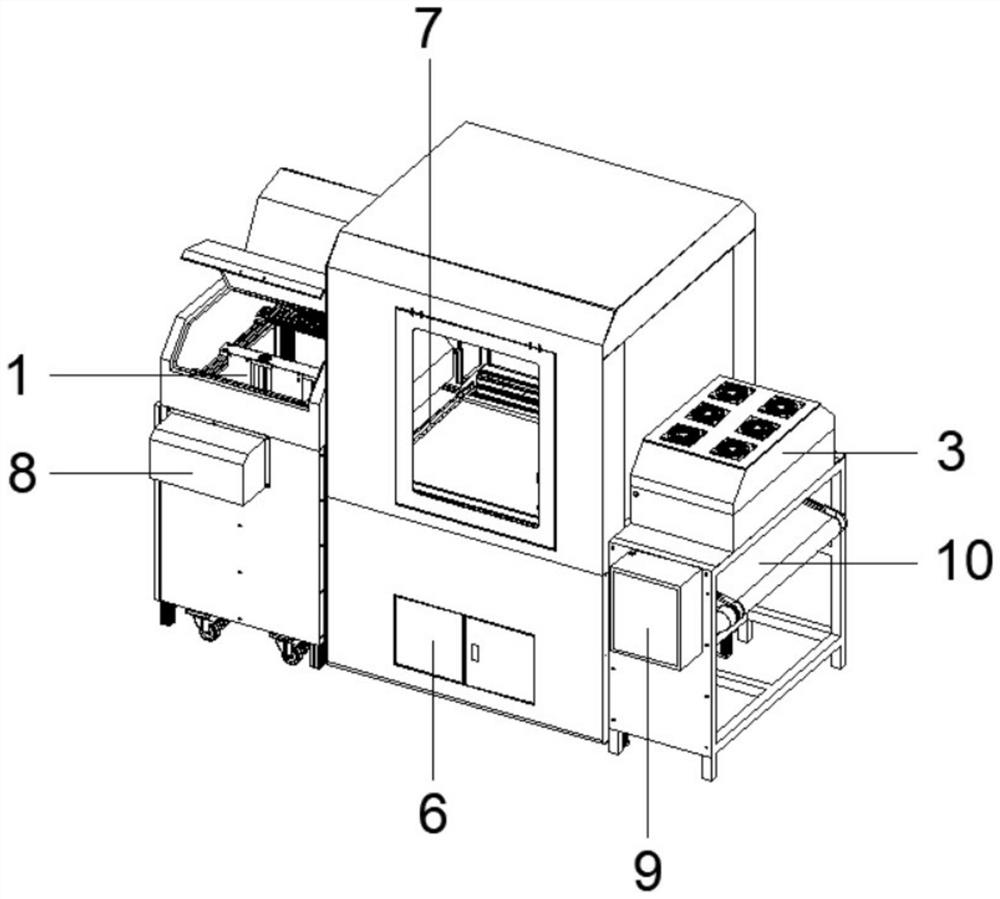 Full-automatic intelligent marking machine and working method thereof