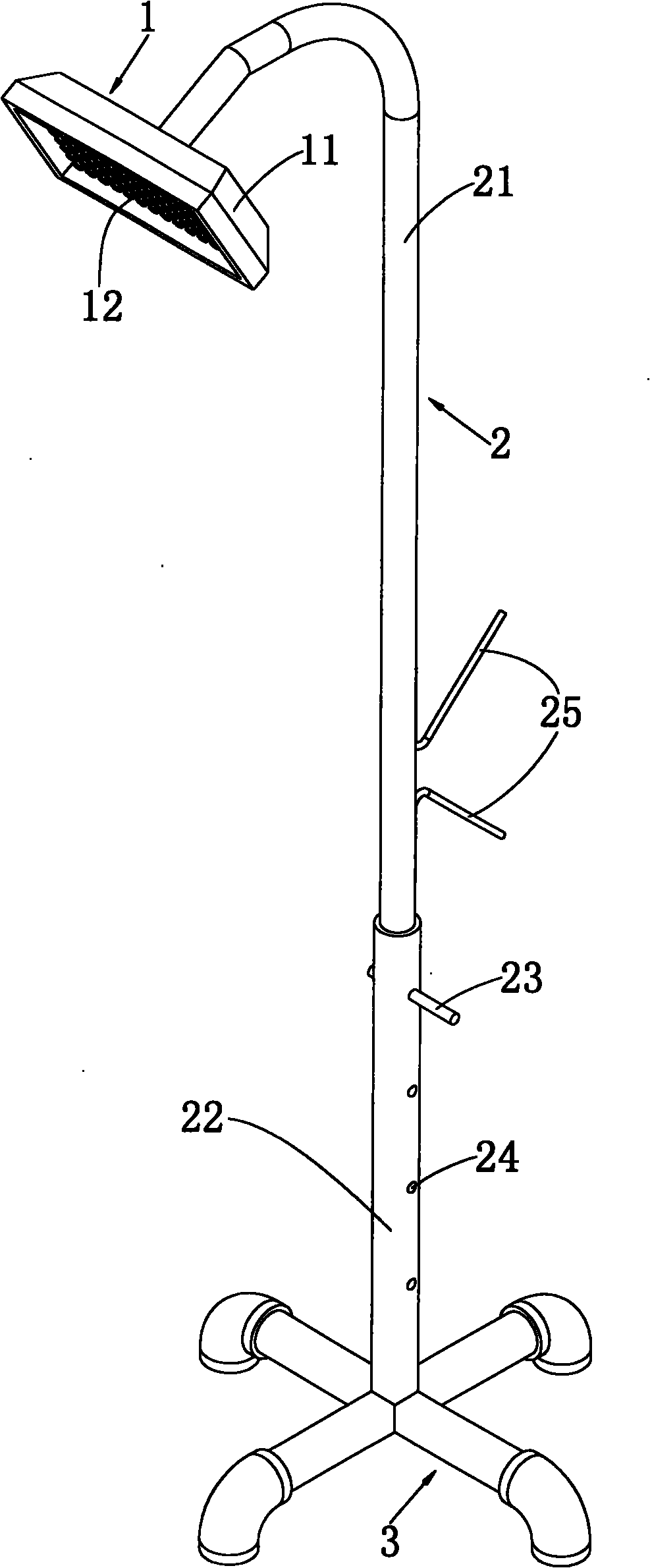 Water supply rush-repair illuminating lamp