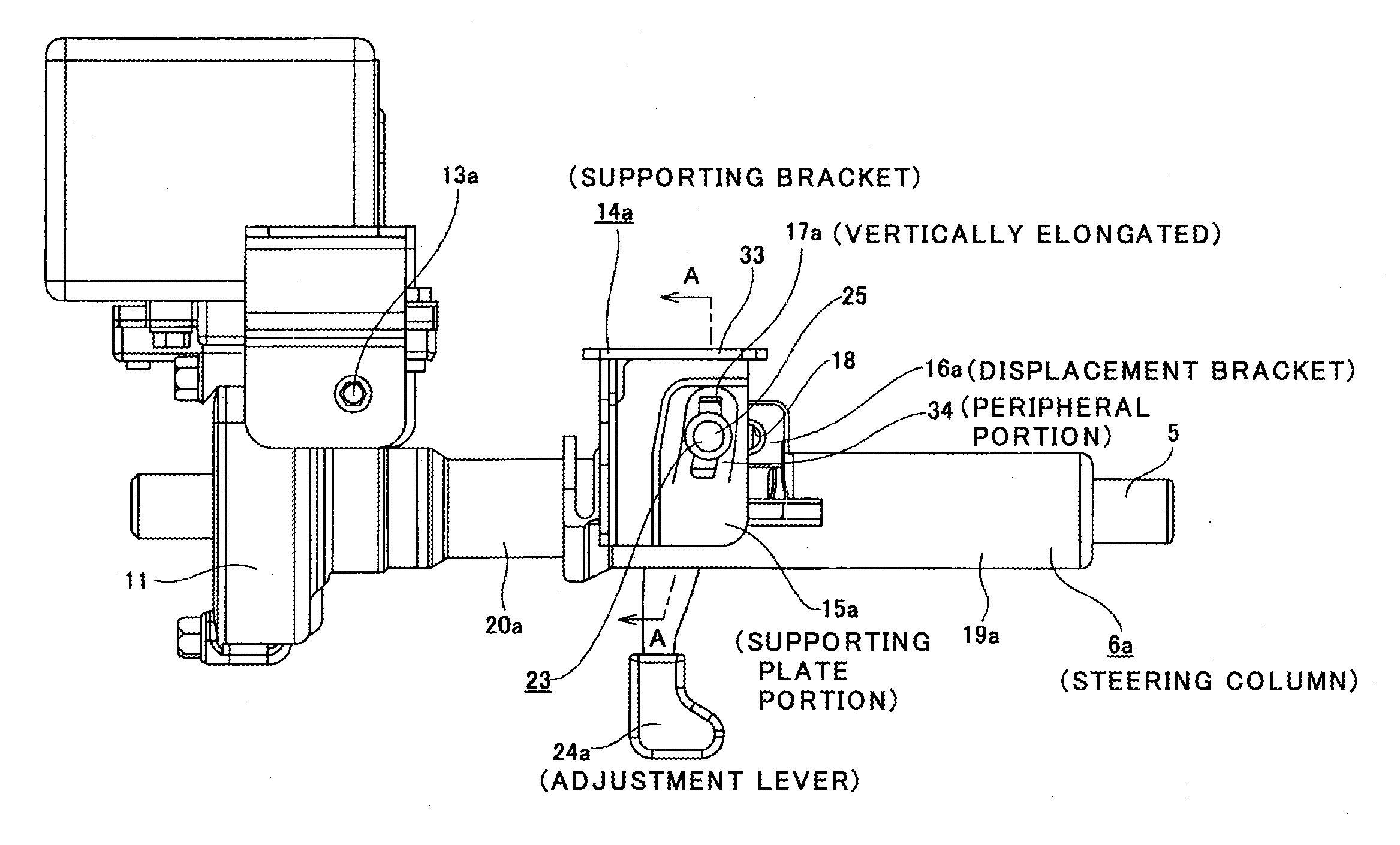 Tilt steering system