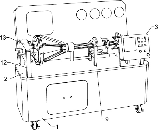 Motor performance testing device with torsion adjusting function