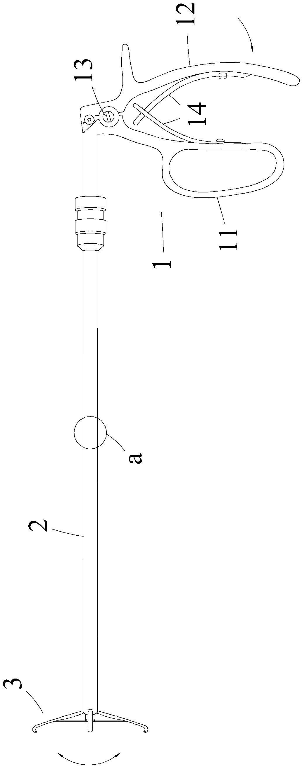 Operating anti-sticking film clamp forceps