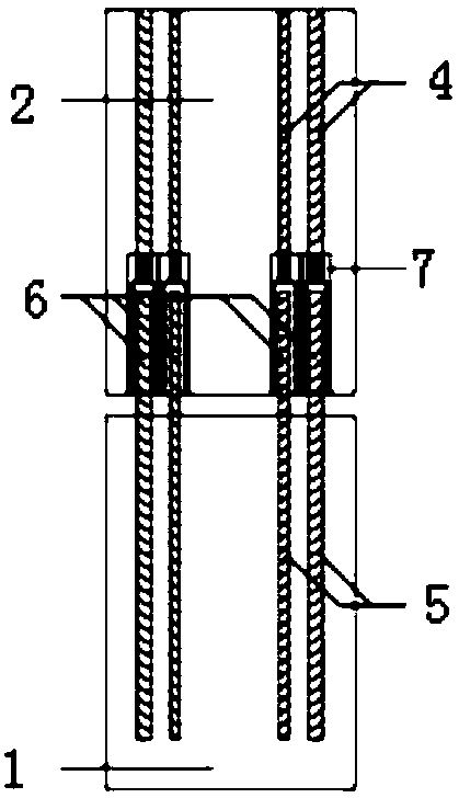 Bridge compound pier stud structure based on orientation ECC and construction process