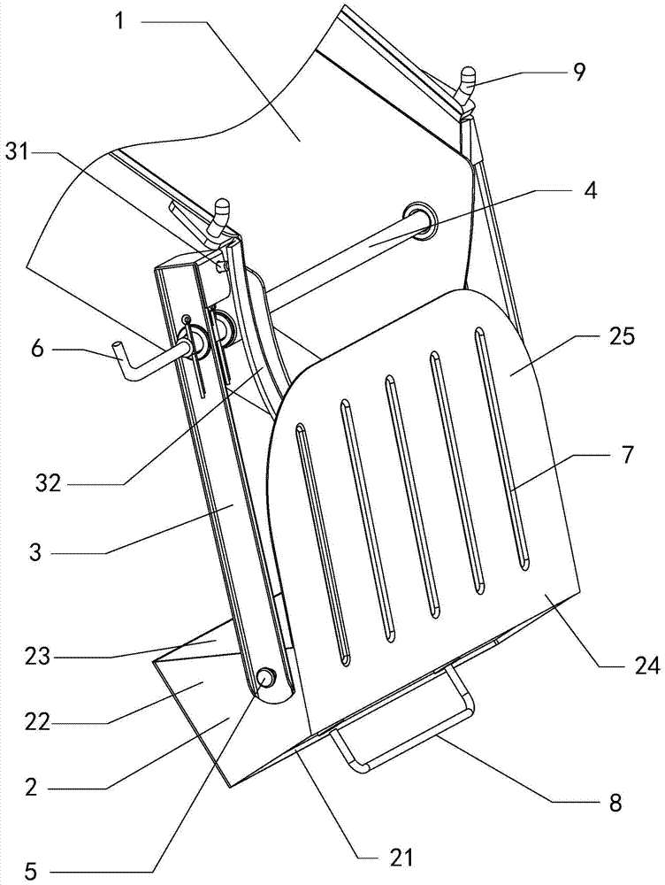 New type mixer truck receiving device