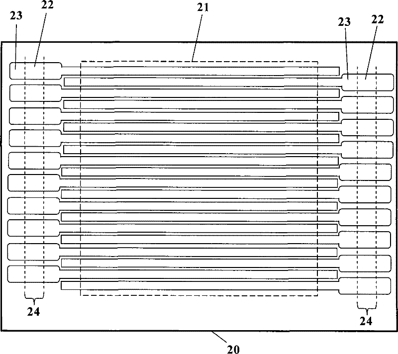 Electrode structure of smectic LCD baseplate and manufacturing method thereof