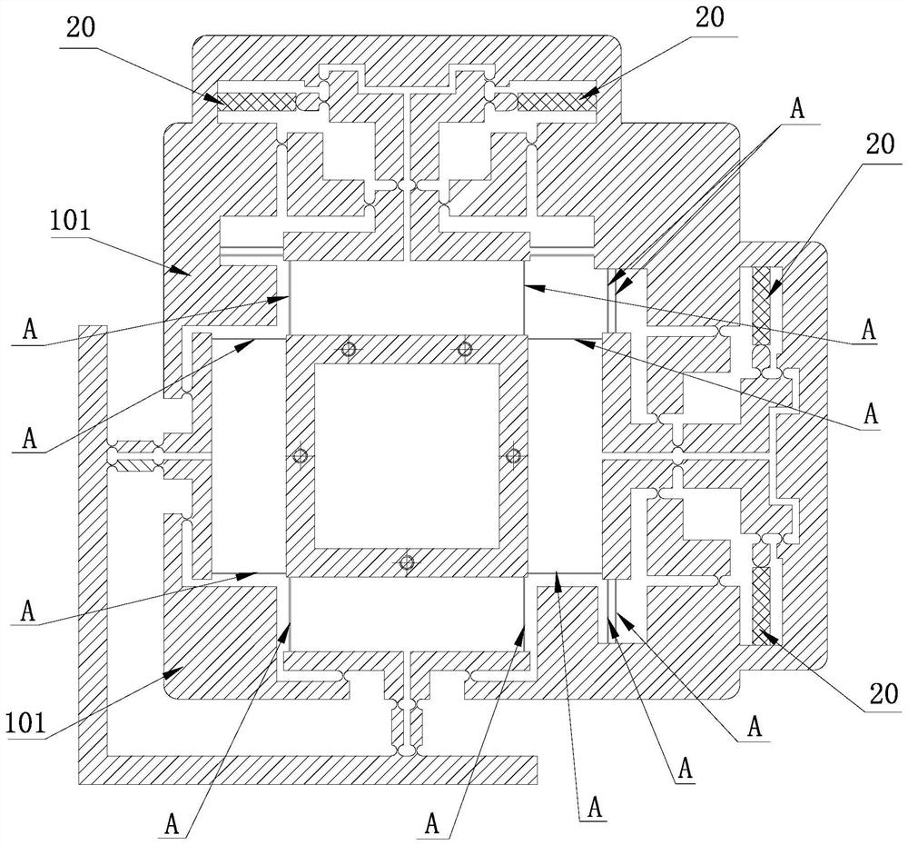 Multi-degree-of-freedom micro-motion platform with multi-level linkage output