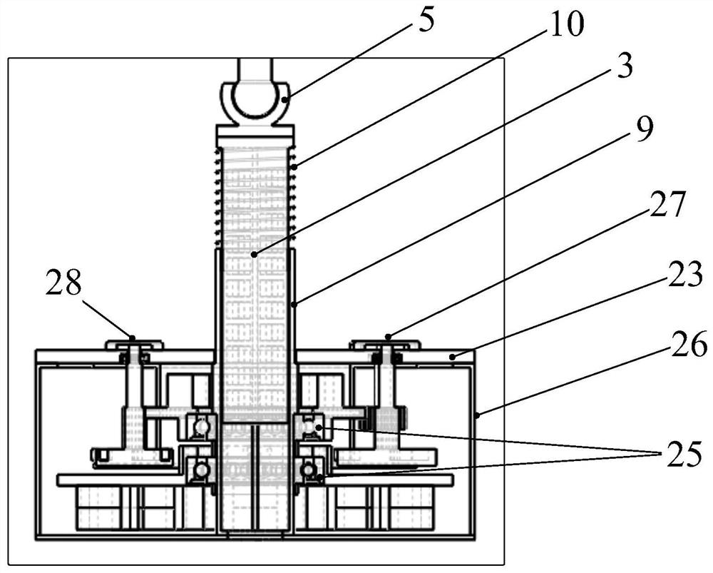 Non-contact transmission friction-electromagnetic composite wave energy collector adapted to complex excitation