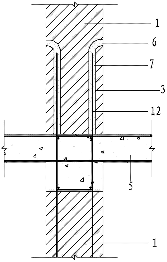 Prefabricated polypropylene fiber sludge ceramsite concrete wall based on rough surface connection and its construction method