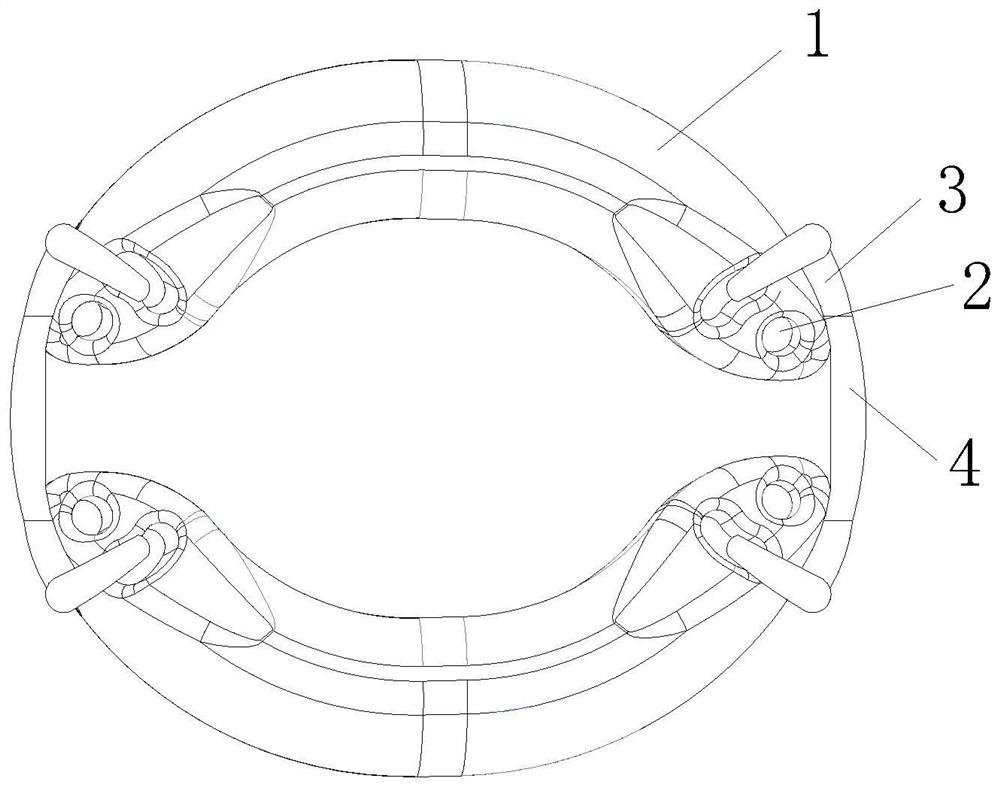 Adjustable neck balance weight device for diving