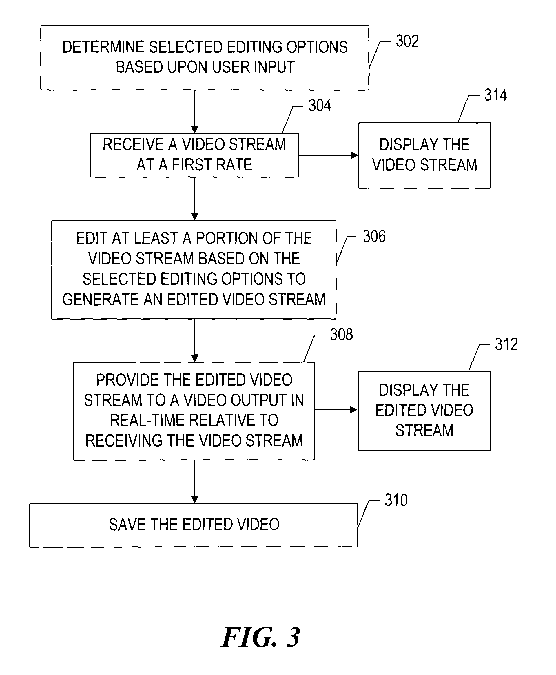 Method of intelligently applying real-time effects to video content that is being recorded