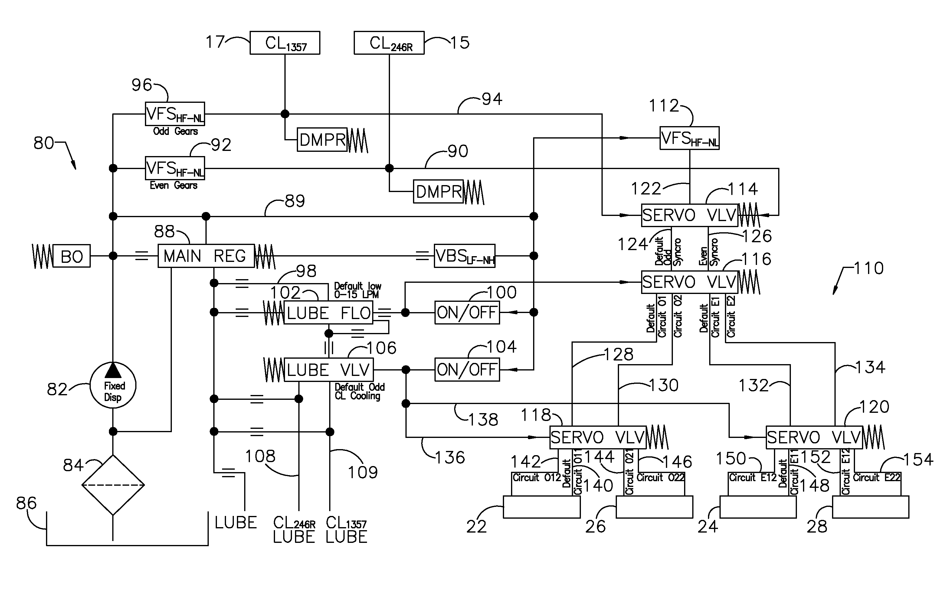 Hydraulic control for powershift transmission